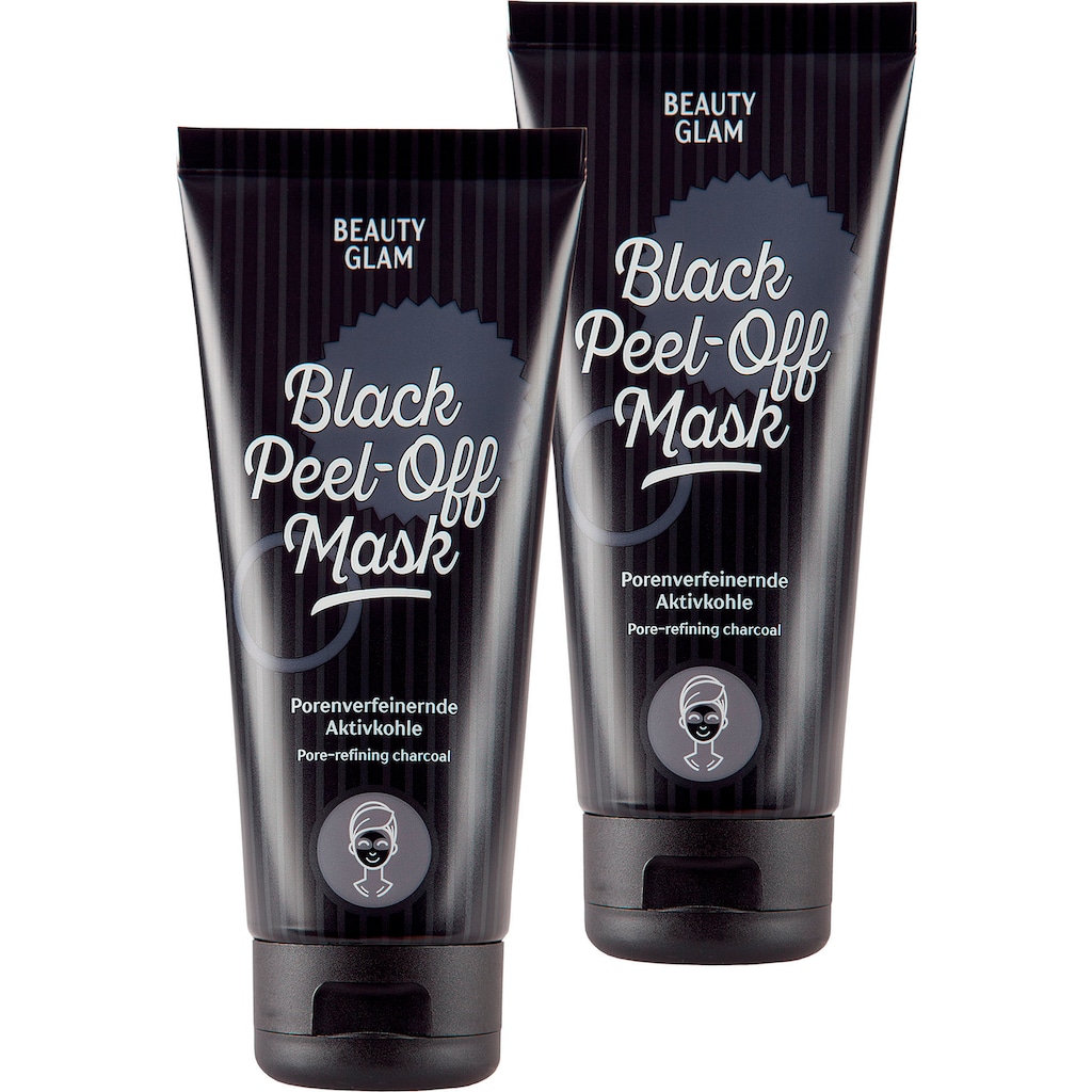 BEAUTY GLAM Gesichtspflege-Set »Black Peel Off Mask«, (2 tlg.)