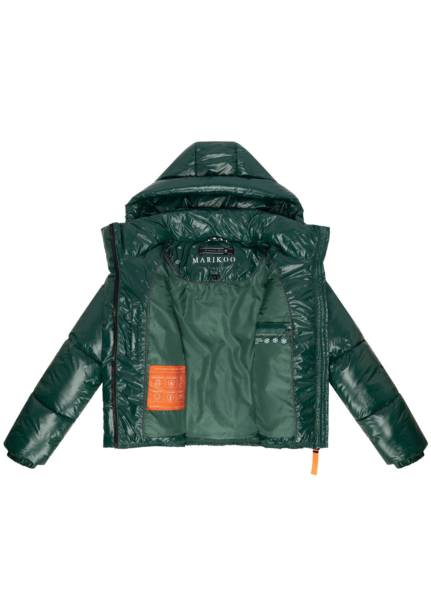Marikoo Winterjacke »Skyraa«, Leicht glänzendes Obermaterial mit moderner Steppung