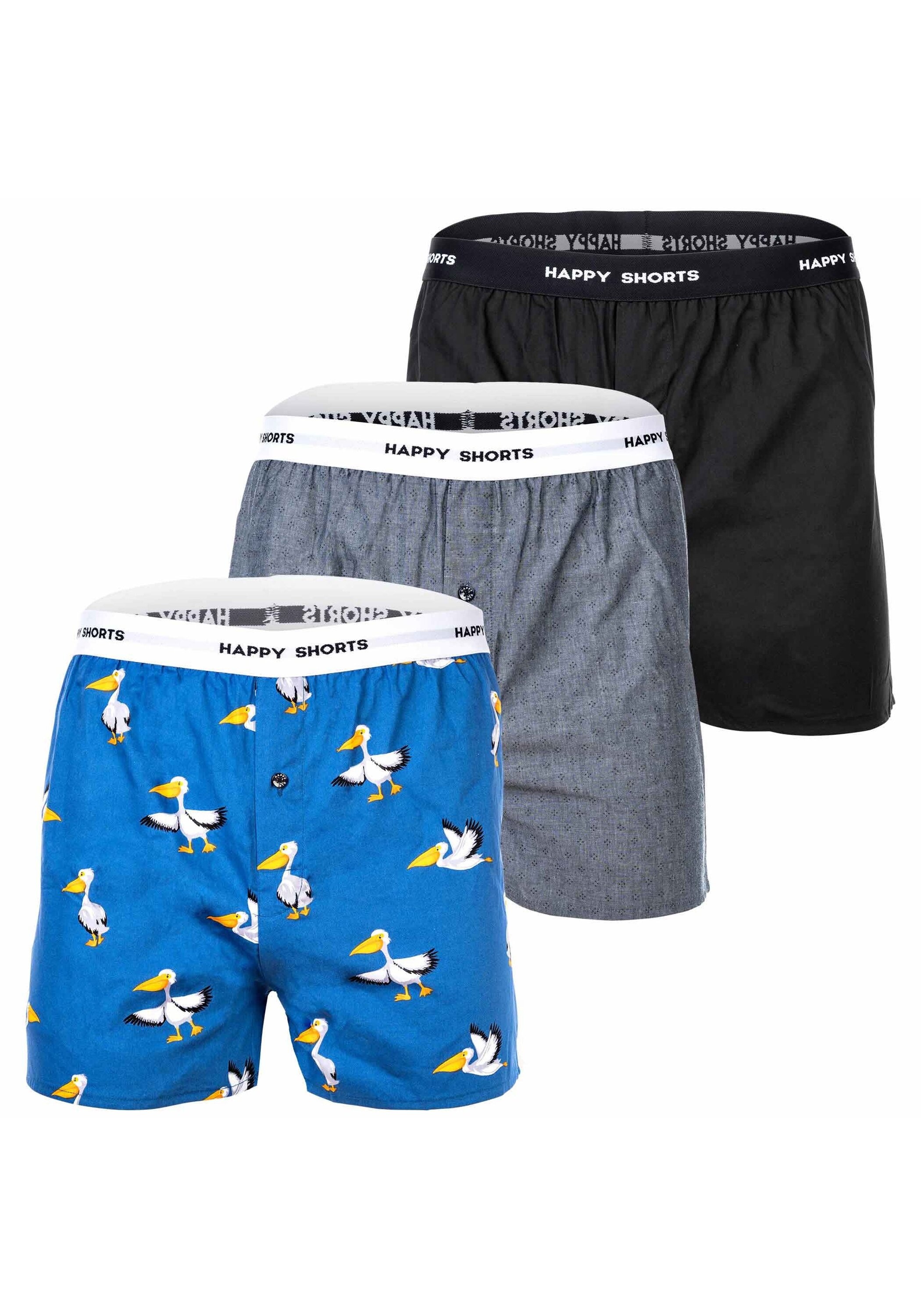 HAPPY SHORTS Boxershorts "Web-Boxershorts 3er Pack" günstig online kaufen