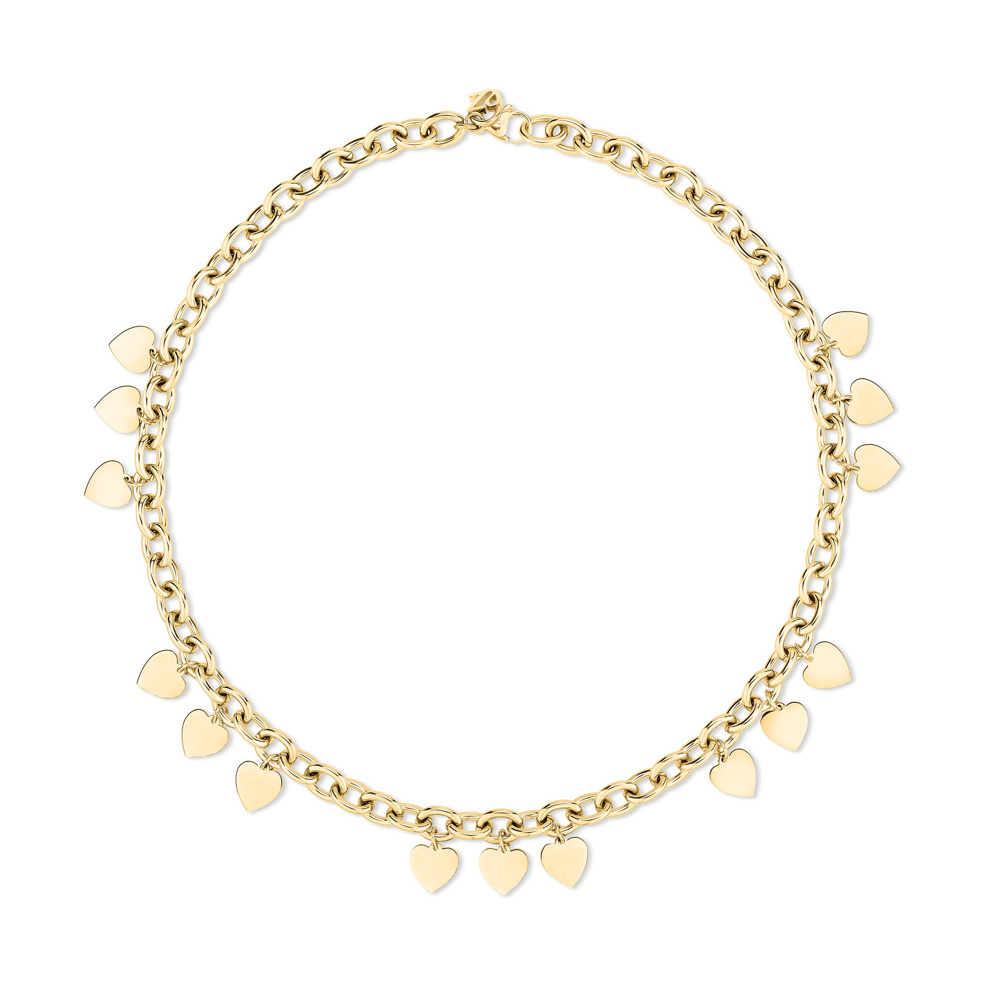 Echtzeit Kette mit Anhänger »Schmuck Geschenk Edelstahl Halskette Endless Love Herzen«