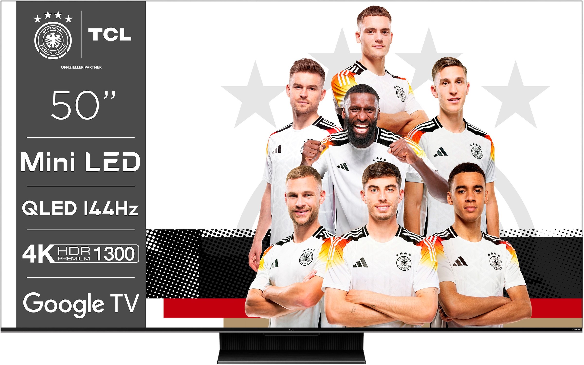 TCL Mini-LED-Fernseher »50C803GX1«, 4K Ultra HD, Google TV-Smart-TV