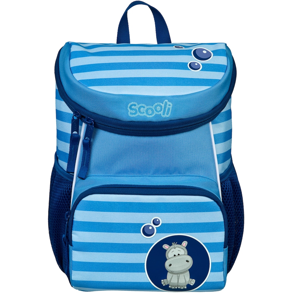 Scooli Kinderrucksack »Mini-Me, Henri Hippo«, Reflektoren