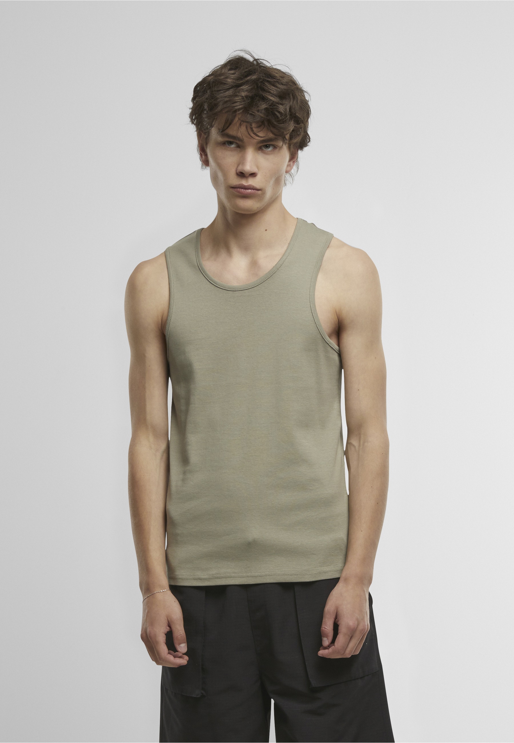 URBAN CLASSICS Tanktop »Urban Classics Ribbed Undershirt 2-Pack« 1 Stk.