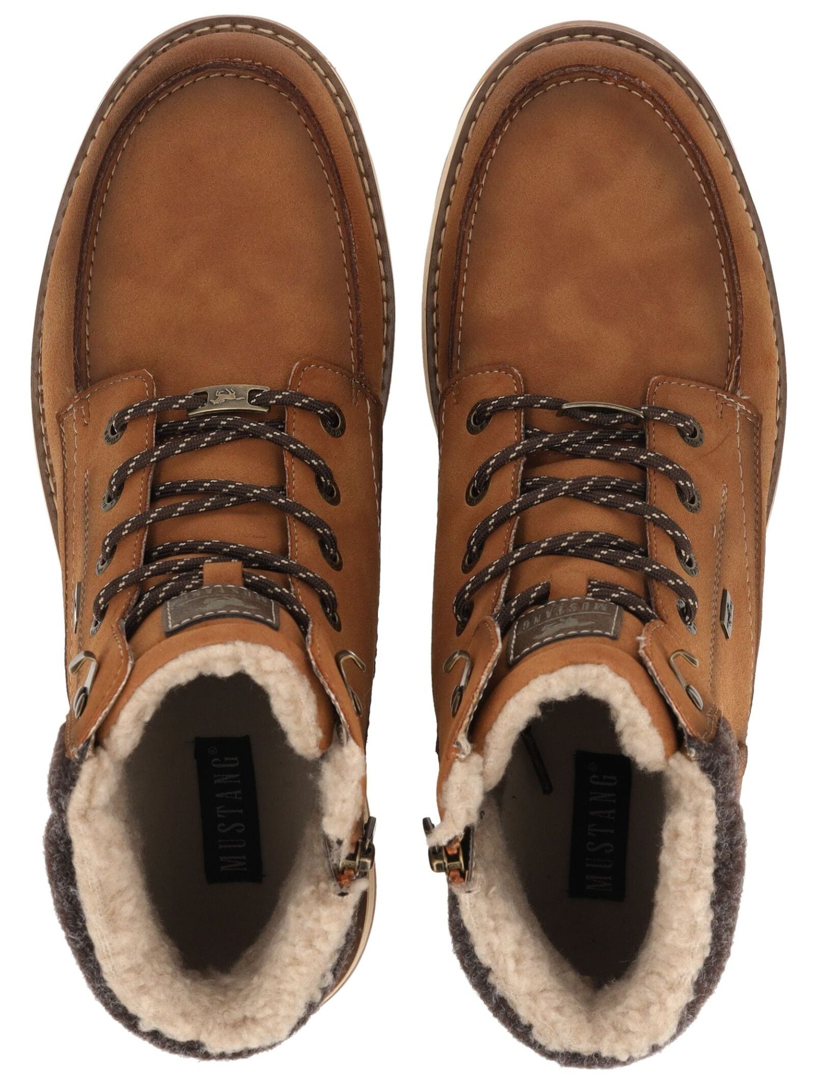 Mustang Shoes Schnürstiefelette »Mustang Shoes Stiefelette Lederimitat«