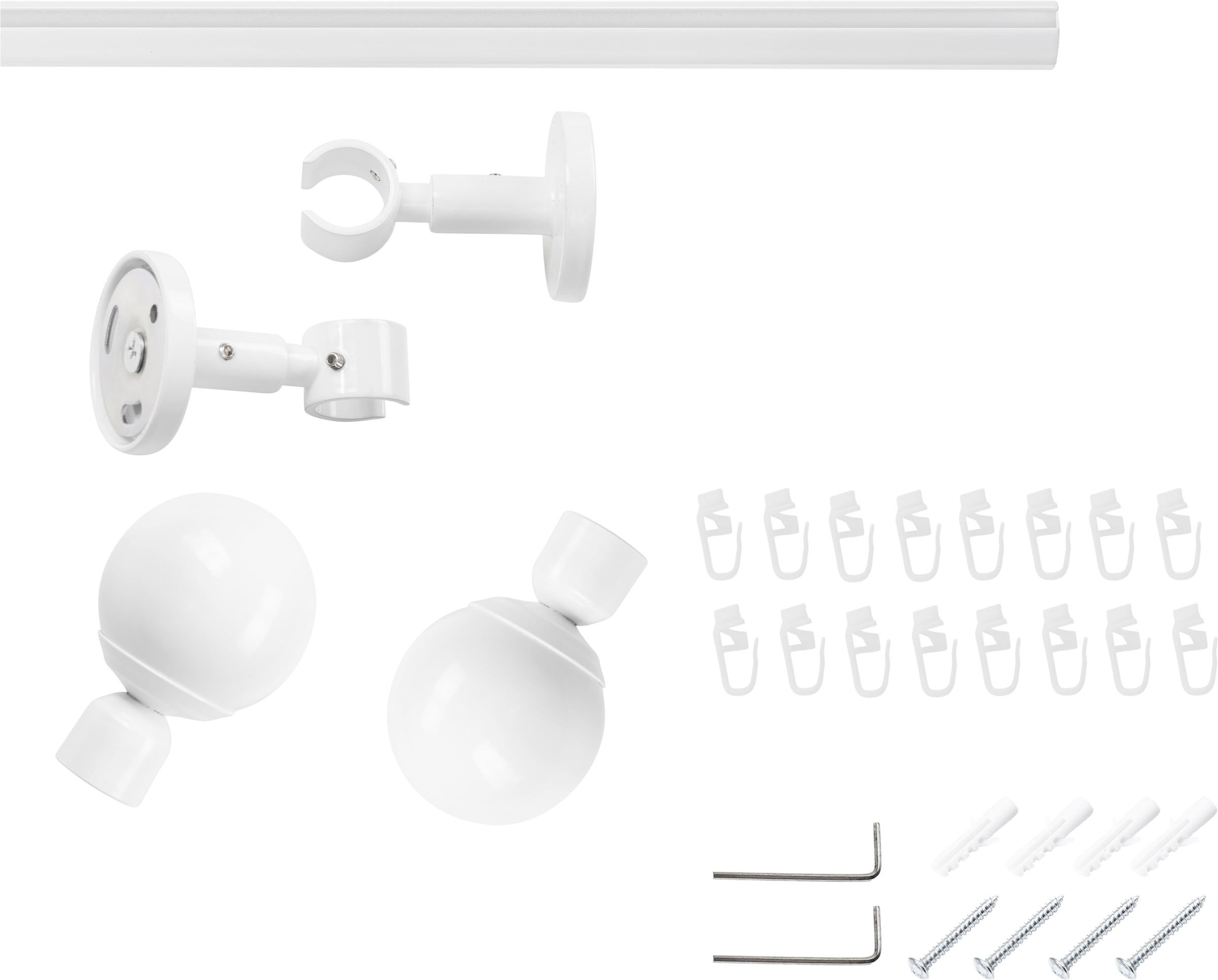 SN DECO GROUP Gardinenstange »Gardinenstange Innenlauf Reims Ø 19 mm, 1-läufig, Fixmaß, verschraubt« Ø 19 mm Fixmaß;kürzbar