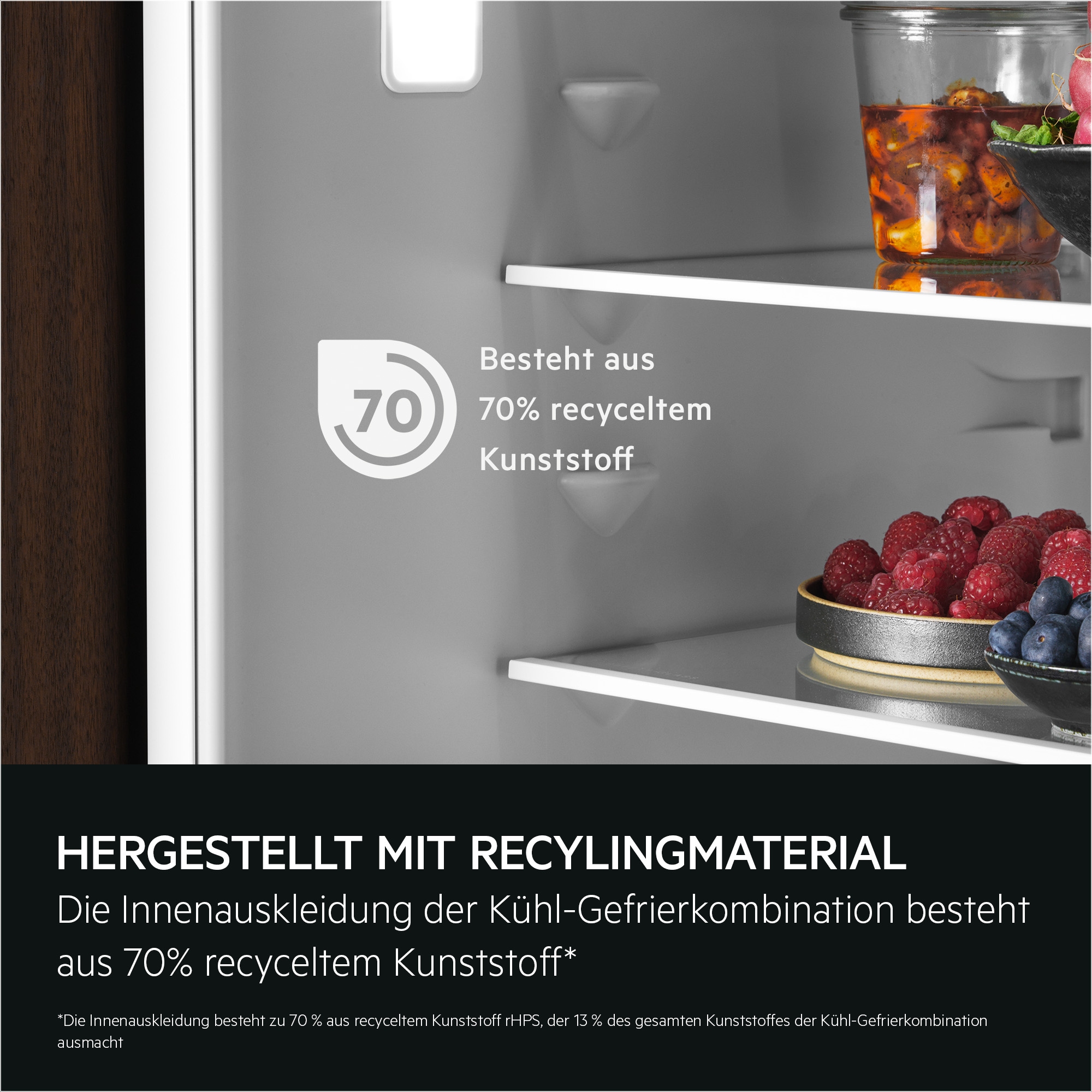 AEG Einbaukühlgefrierkombination 7000 »TC7CS181AF« 176,9 cm hoch 55,7 cm breit KI CoolAssist: passt Kühlung automatisch an Alltag, Einkauf, Urlaub an