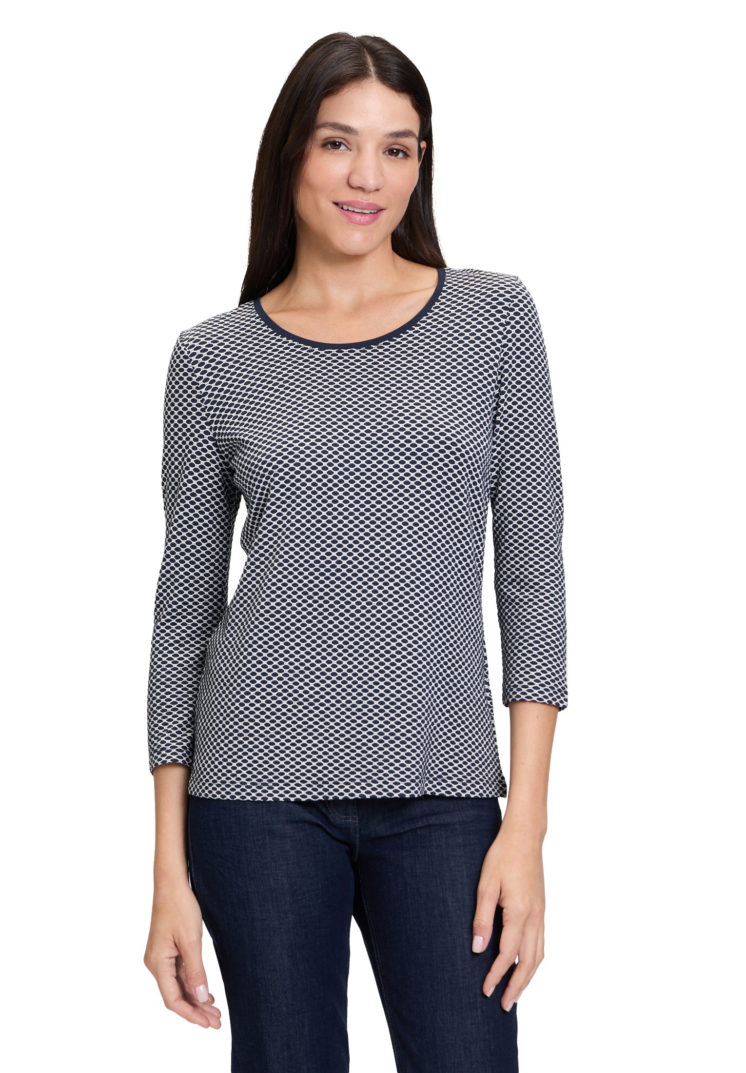 Betty Barclay 3/4-Arm-Shirt "Betty Barclay Rundhals-Shirt mit Struktur", Struktur