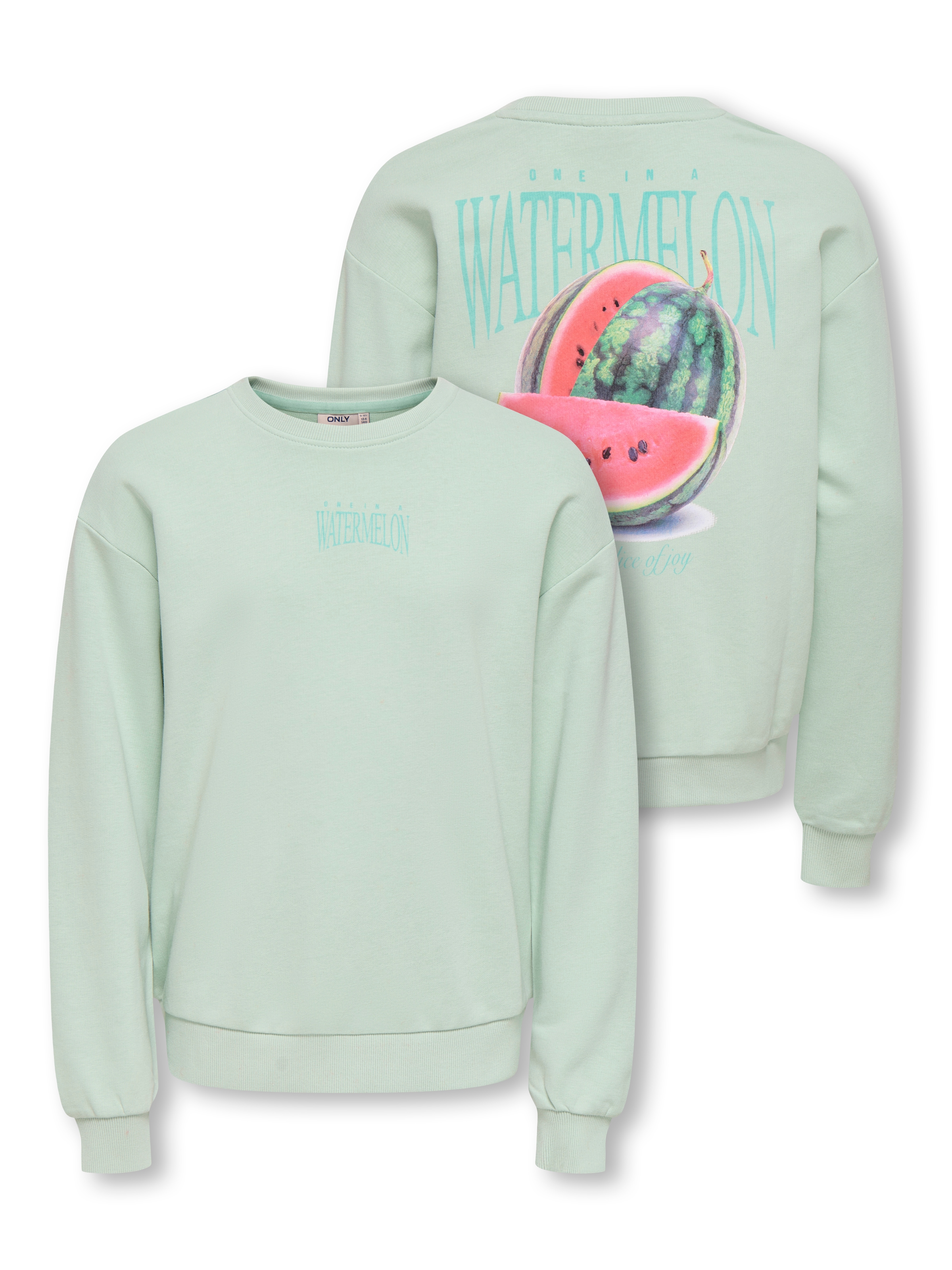 Kids Only Sweatshirt "Kogphilea Life L/S Loose Ub Vd Swt", Baumwollmischung, Regular Fit
