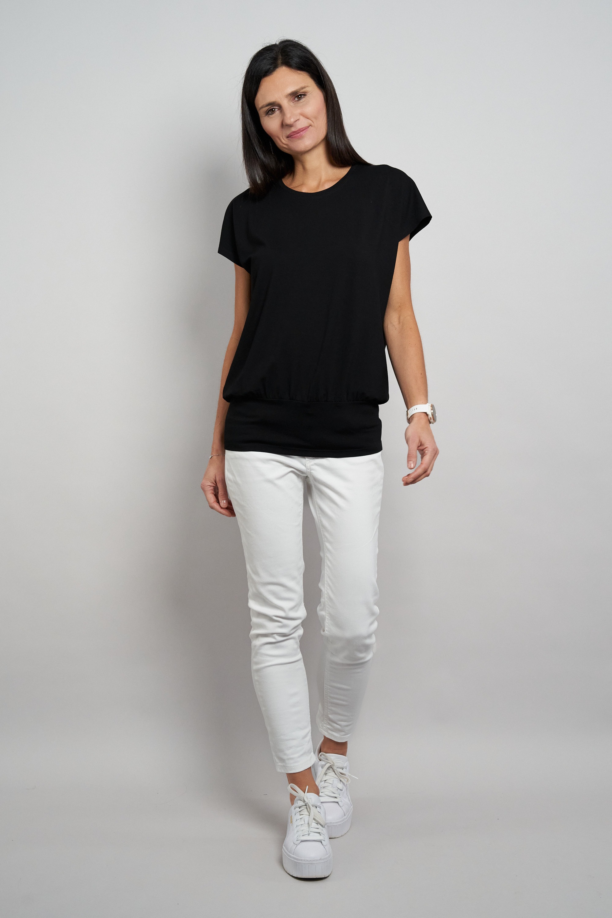 Seidel Moden Women Crew Neck Shirt Black Size 46 3