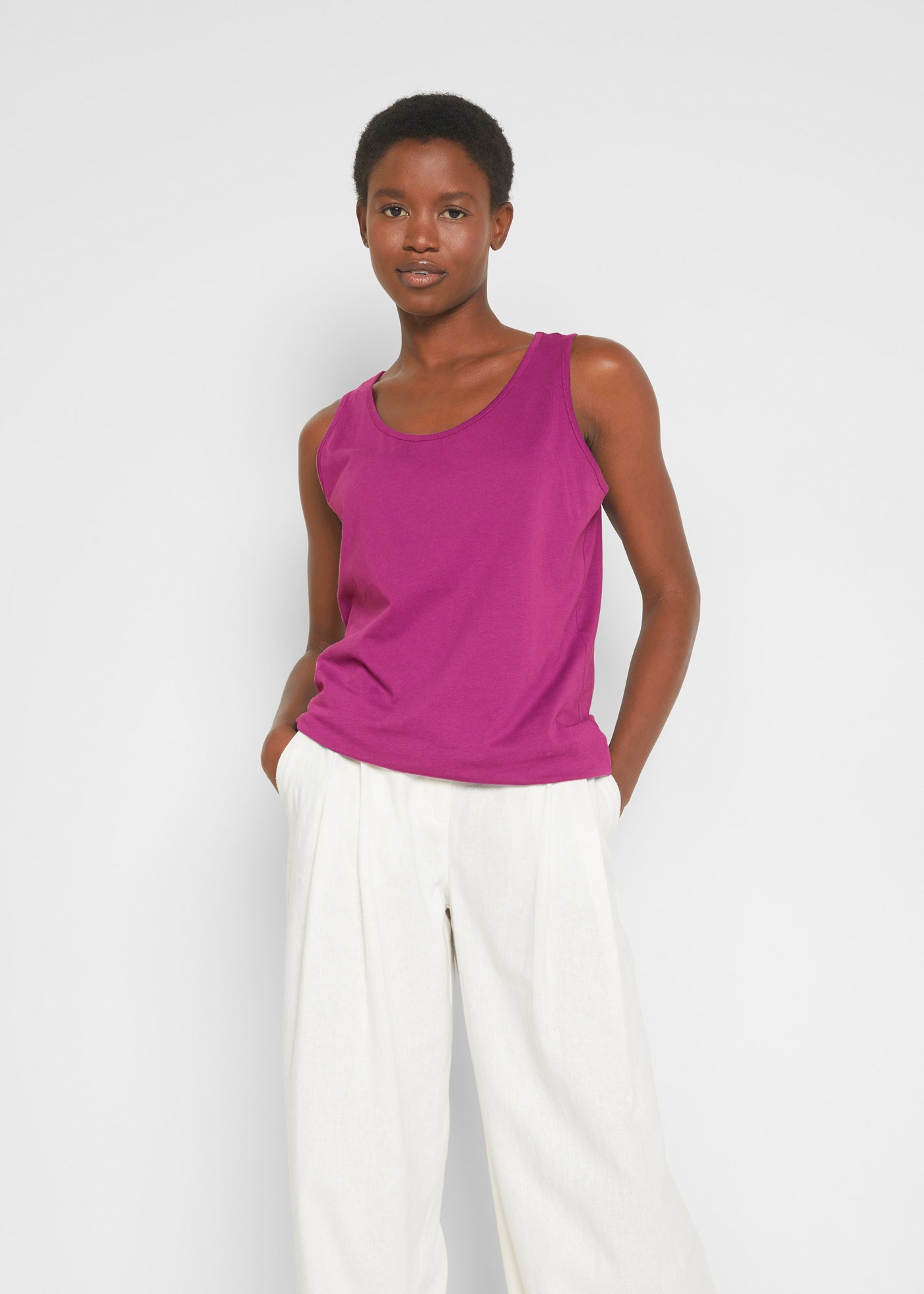 bonprix Longtop Packung, 5 tlg. figurumspielende Passform, po-bedeckend günstig online kaufen