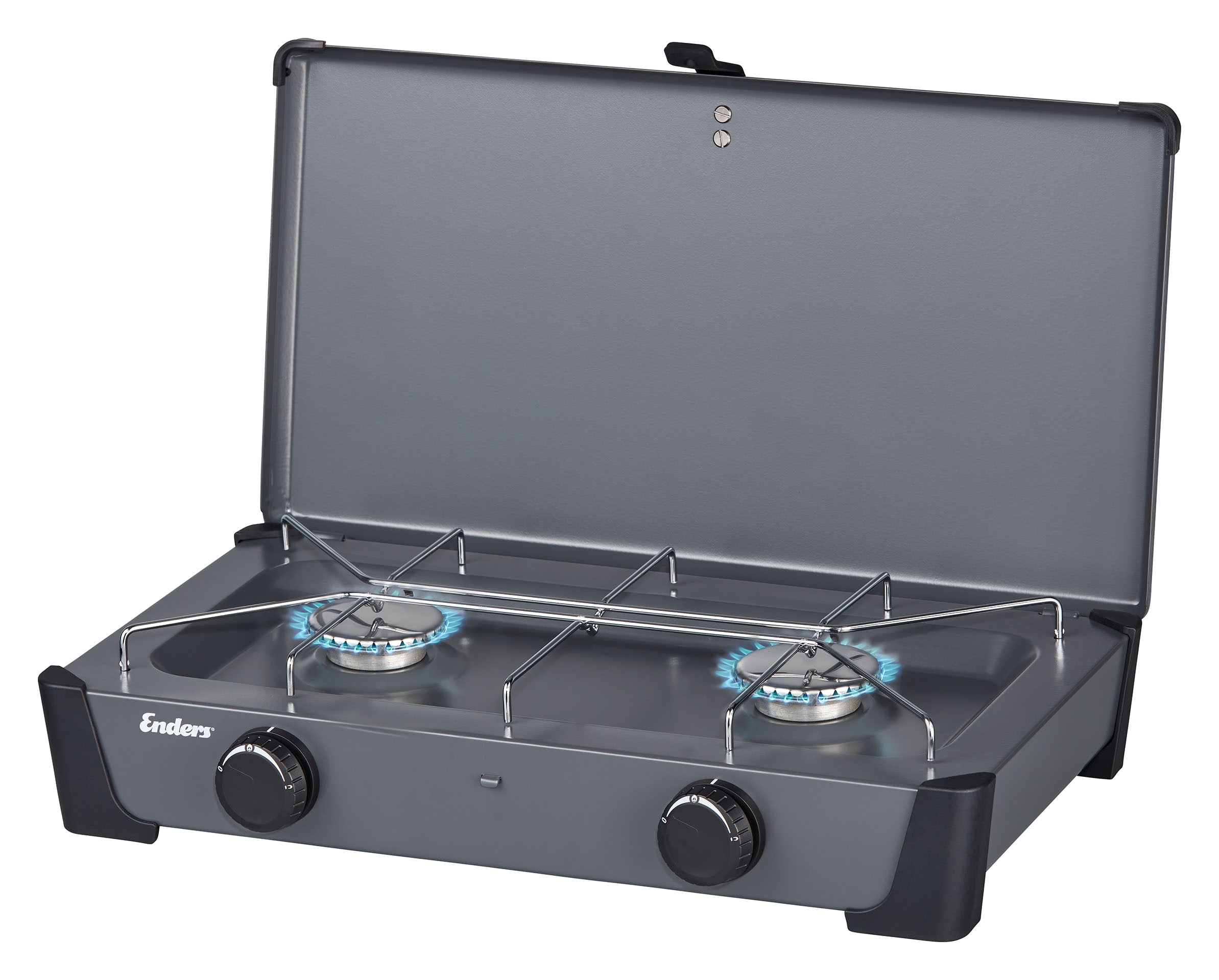 Enders® Gaskocher »Bondy 2 Z«, Edelstahl, 28 cmx49 cm, Campingkocher mit 2 leistungsstarken Brennern