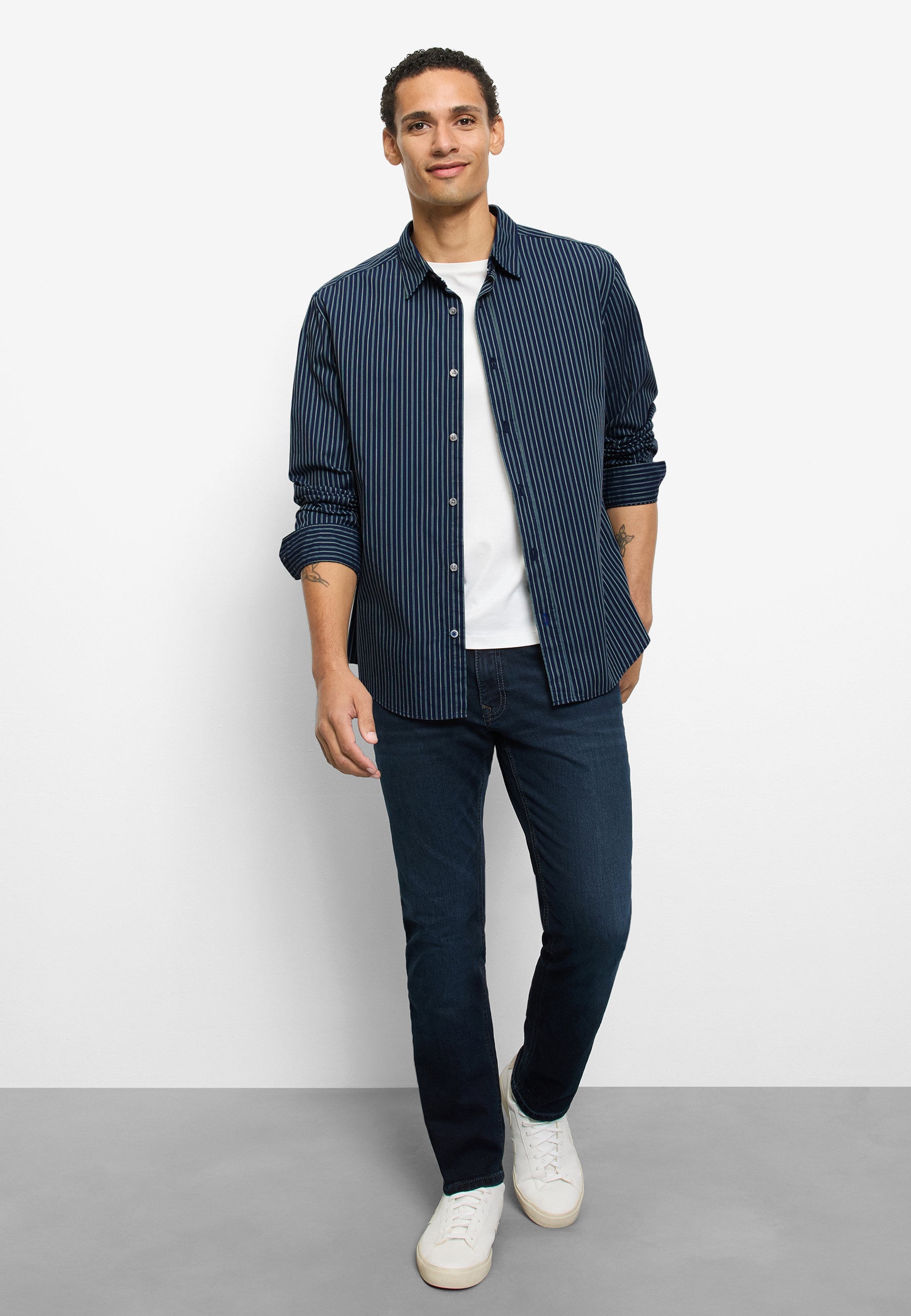 OLYMP Langarmhemd "OLYMP Casual, regular fit, Freizeithemd, Kent" günstig online kaufen