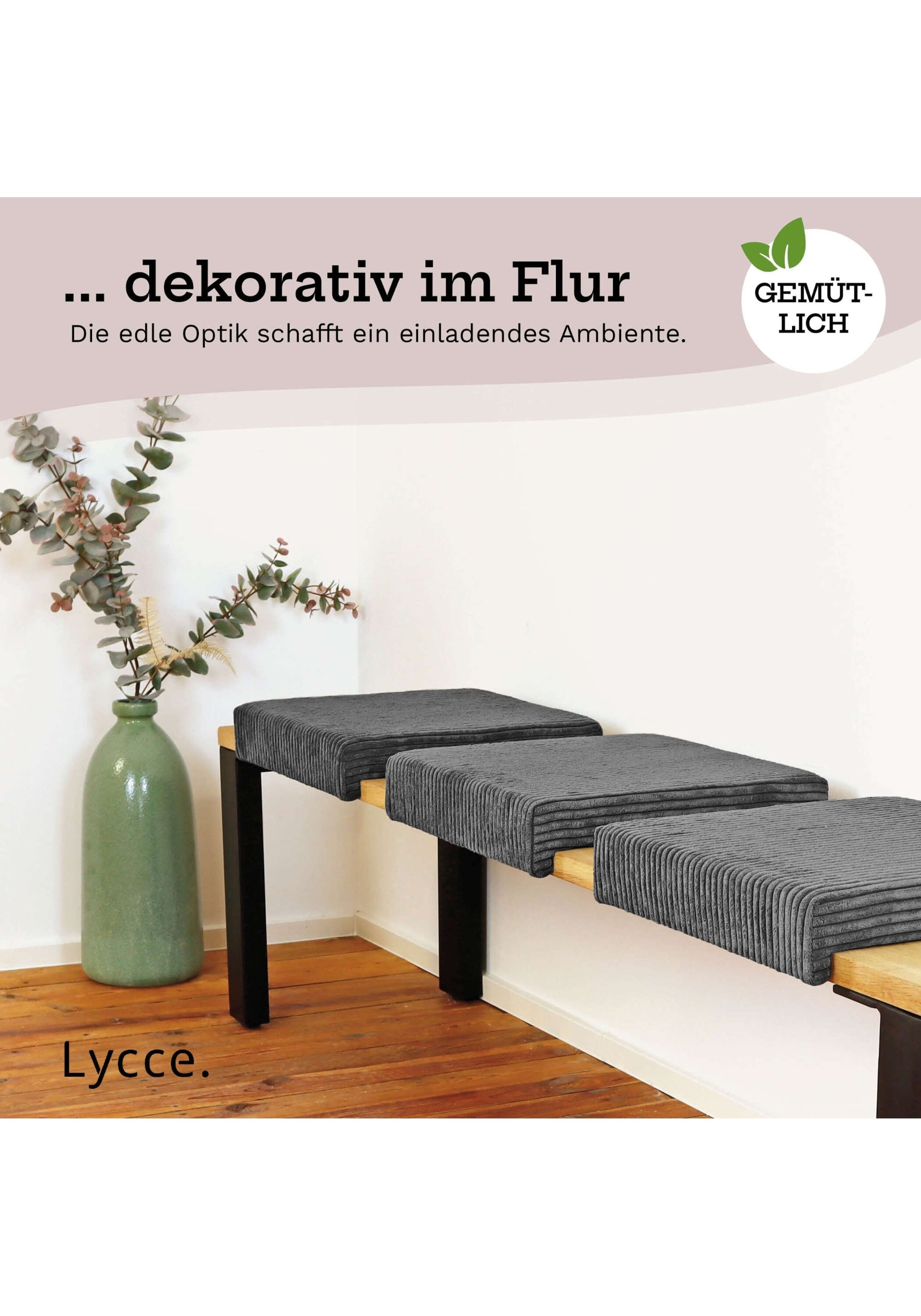 Lycce Bankauflage »Bankauflage Bankauflage Klemmkissen 1 Leiste 1er Pack« 3