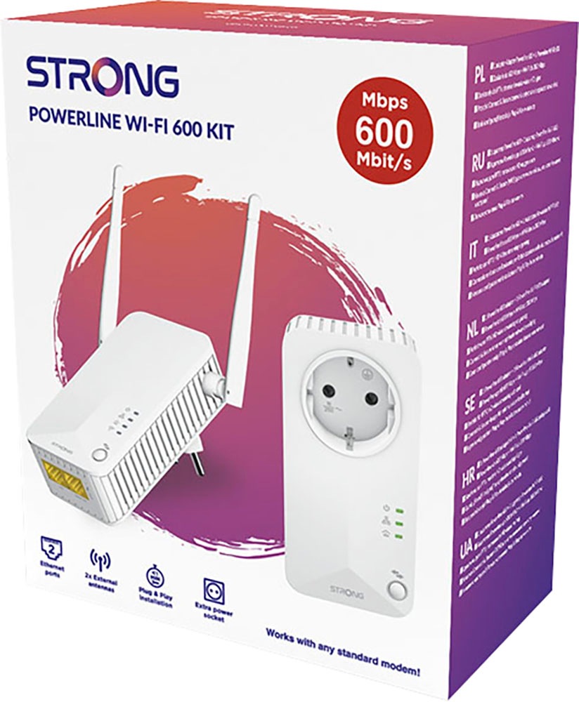 Strong Access Point »Hybrid Powerline Wi-Fi Kit EU«, 600 Mbit-s