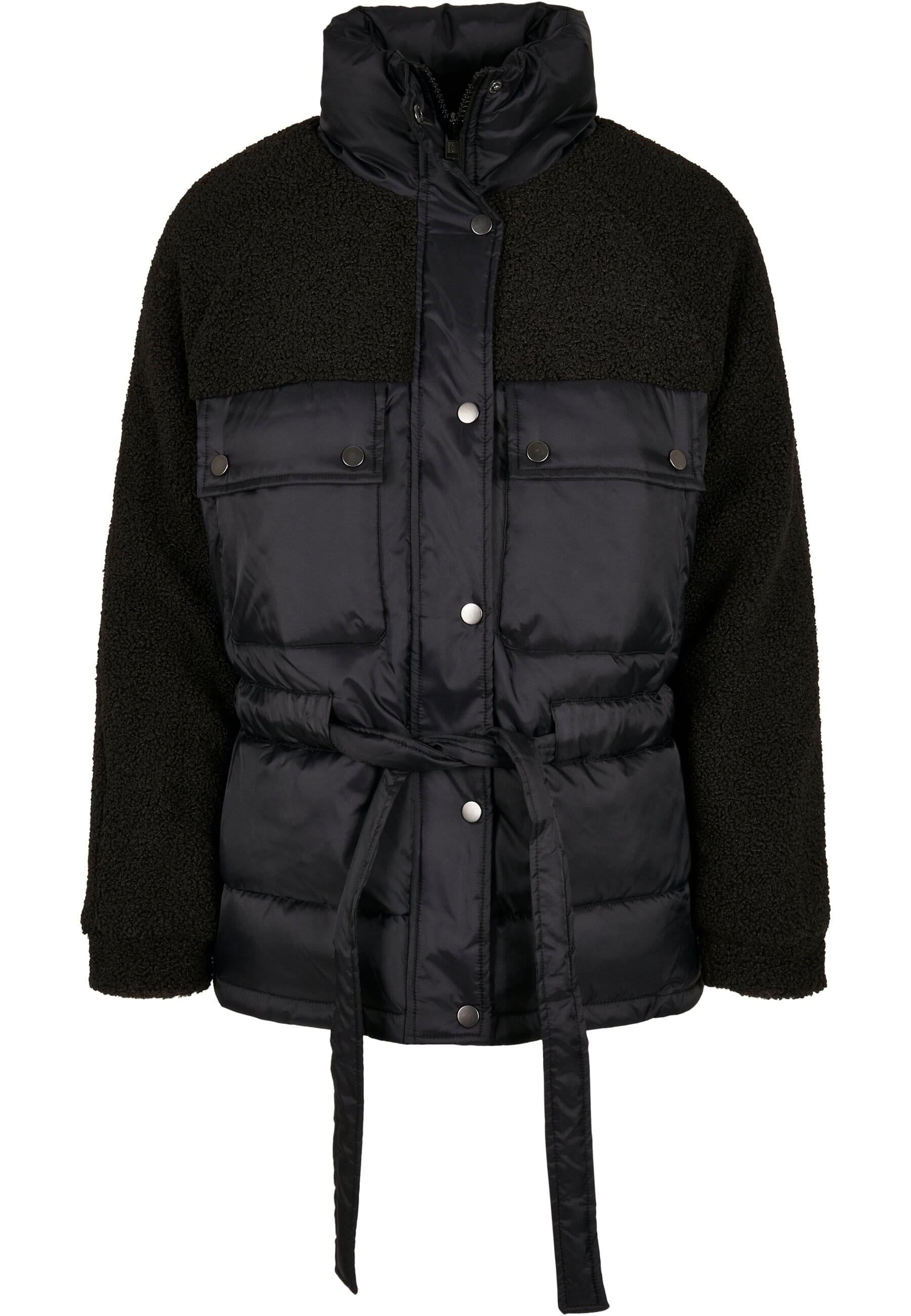 Winterjacke »Urban Classics Damen Ladies Sherpa Mix Puffer Jacket«, (1 St.), ohne Kapuze