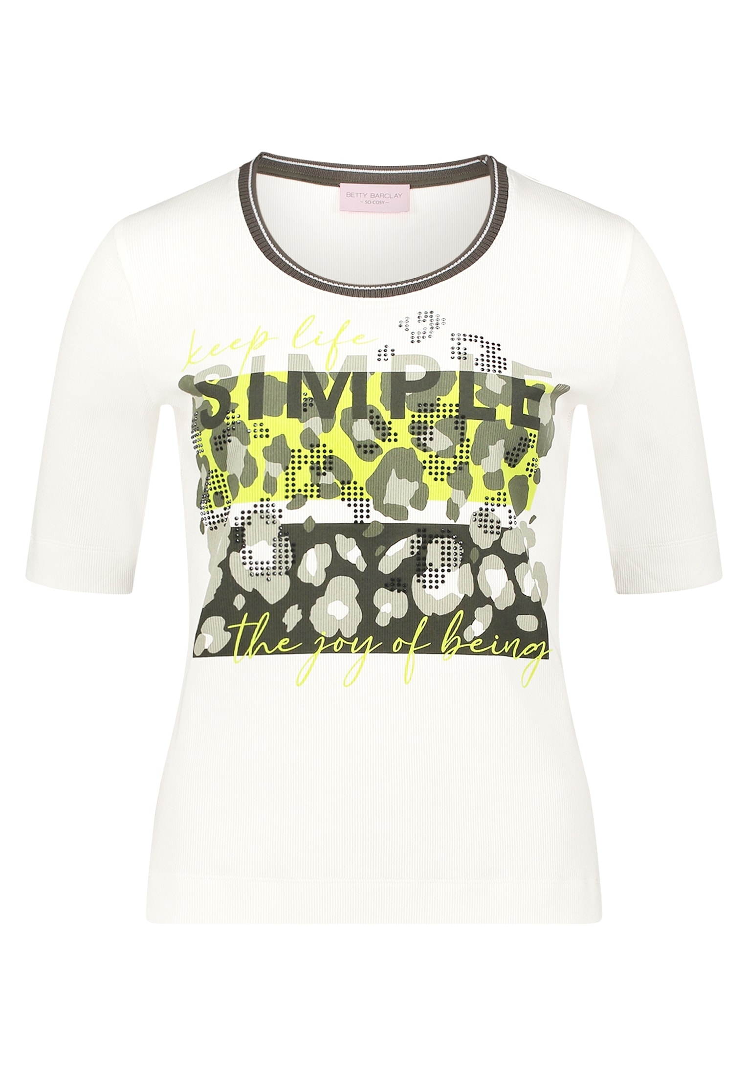 Betty Barclay Kurzarmshirt »Damen mit Rippenstruktur« 1 tlg.