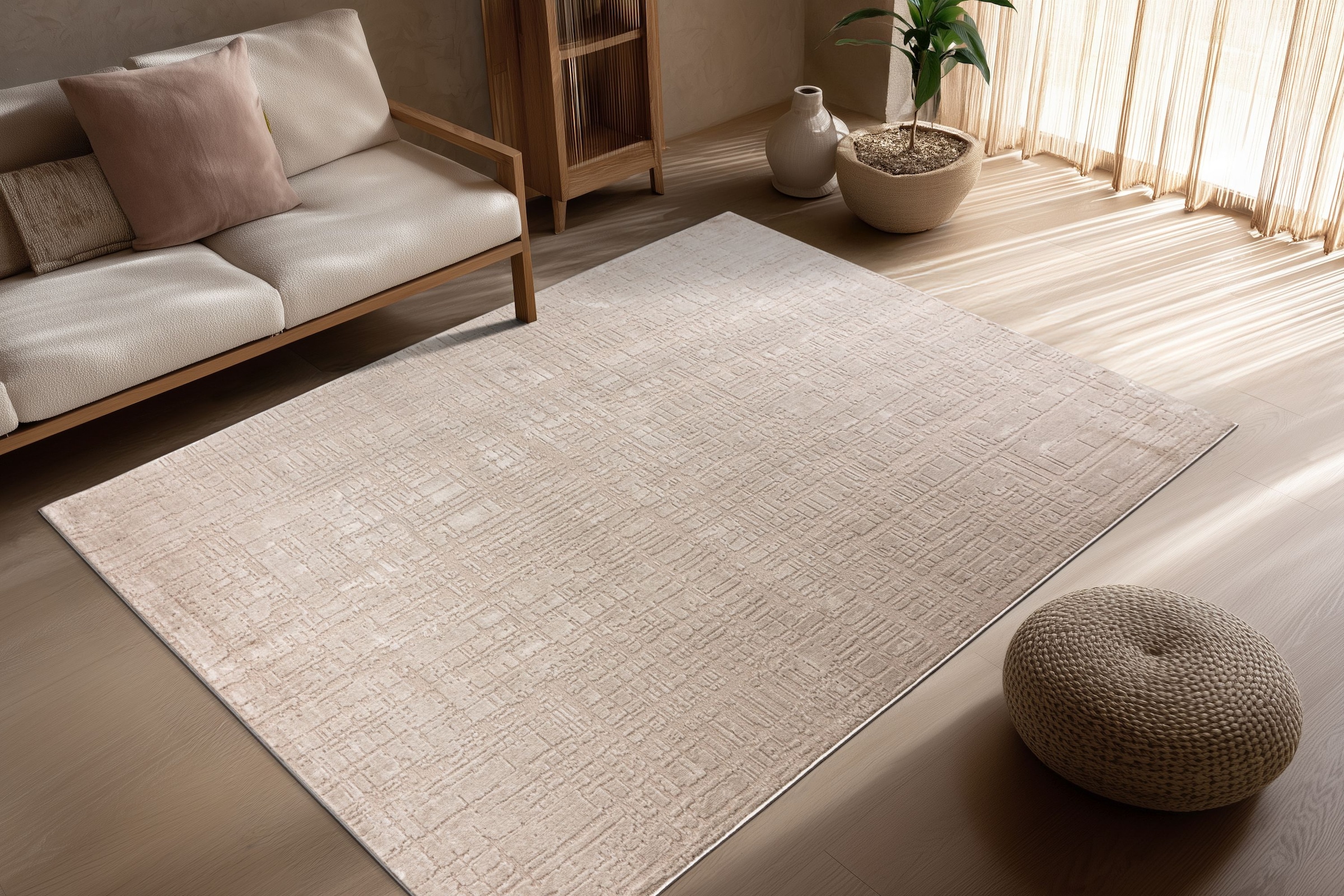 Kayoom Teppich "Bandito 125" rechteckig 11 mm Höhe Kurzflor, Wohnzimmer günstig online kaufen