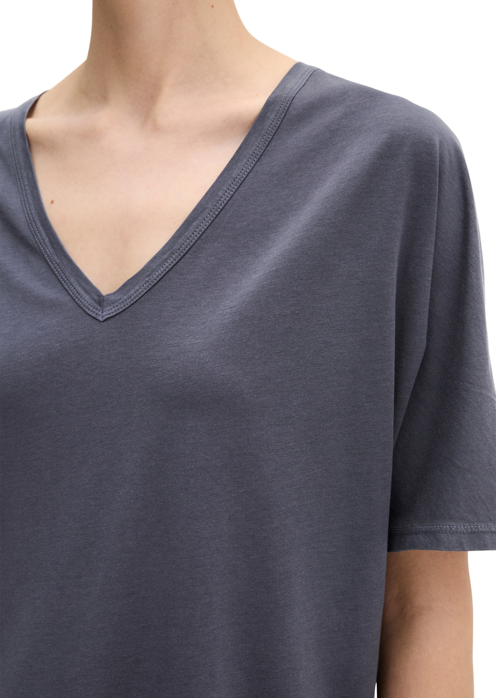 Marc O'Polo T-Shirt »mit angeschnittenen Ärmeln«