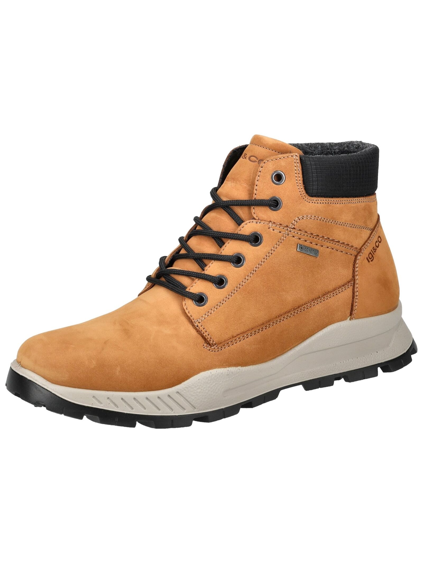 IGI & CO Schnürstiefelette "IGI & CO Stiefelette Nubukleder/Textil" günstig online kaufen