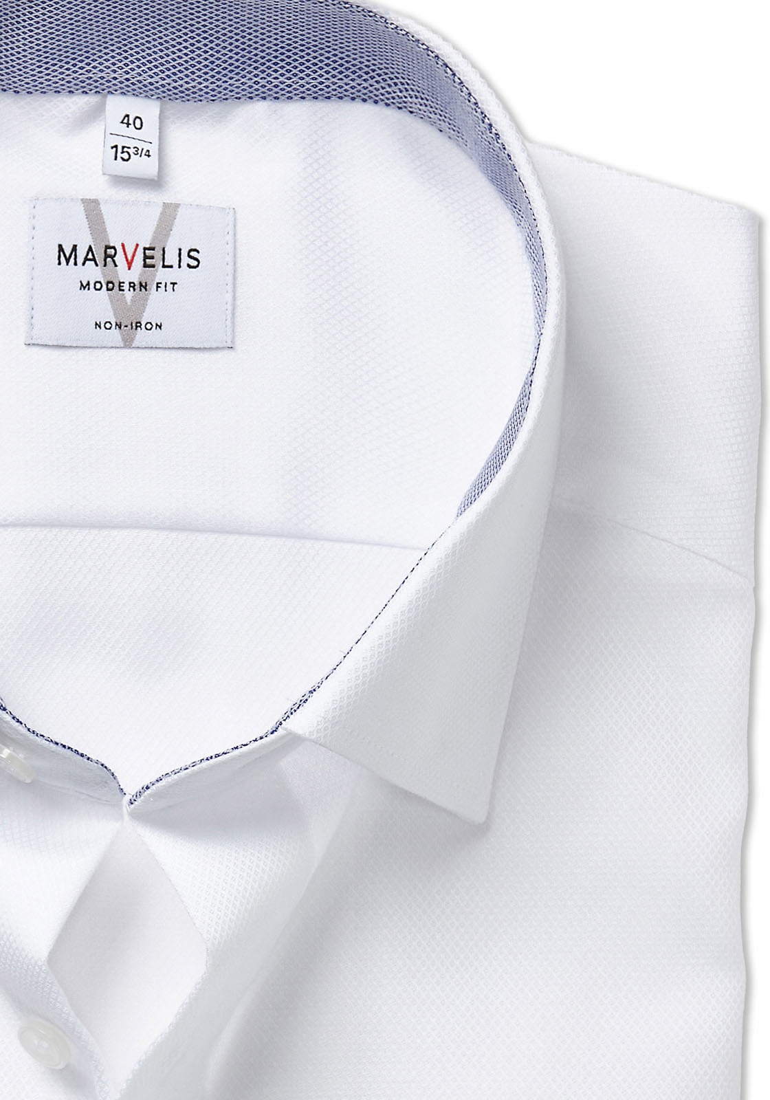 MARVELIS Langarmhemd Businesshemd, modern fit, bügelfrei günstig online kaufen