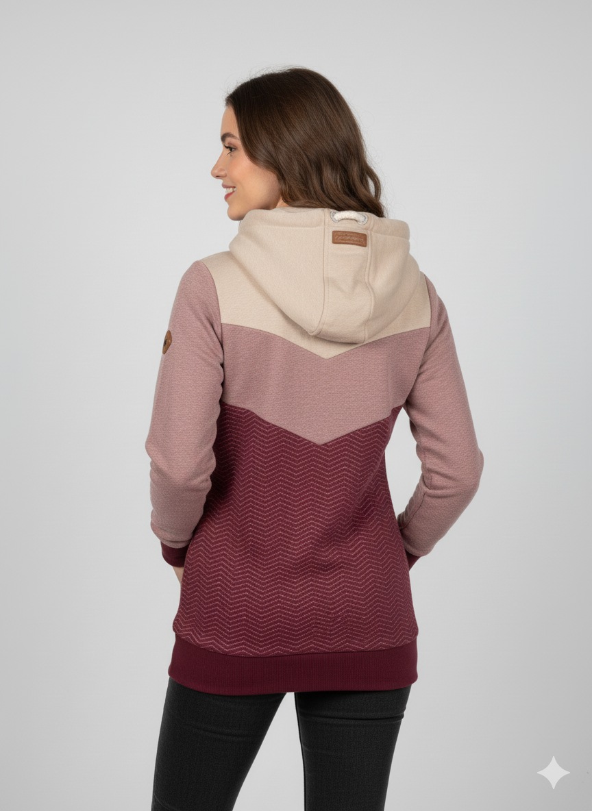 Ragwear Sweatjacke "TREGA ZIP O" im Colorblocking-Design günstig online kaufen