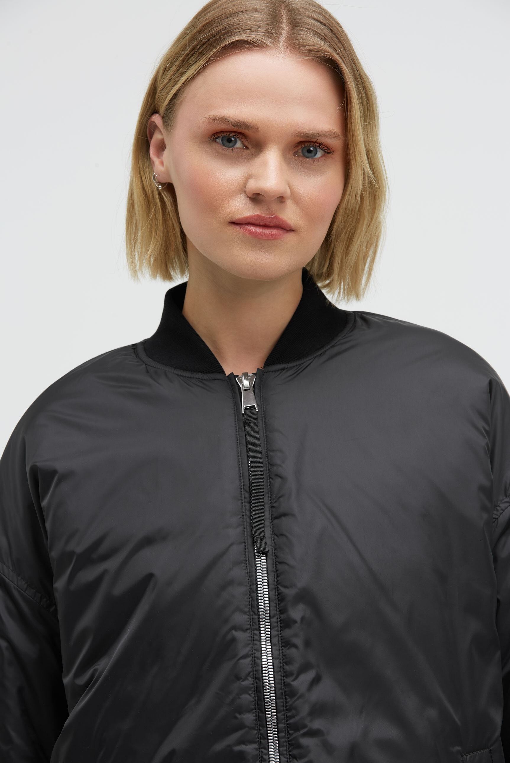 SENSES.THE LABEL Blouson, ohne Kapuze, mit Seitenschlitzen am Saum
