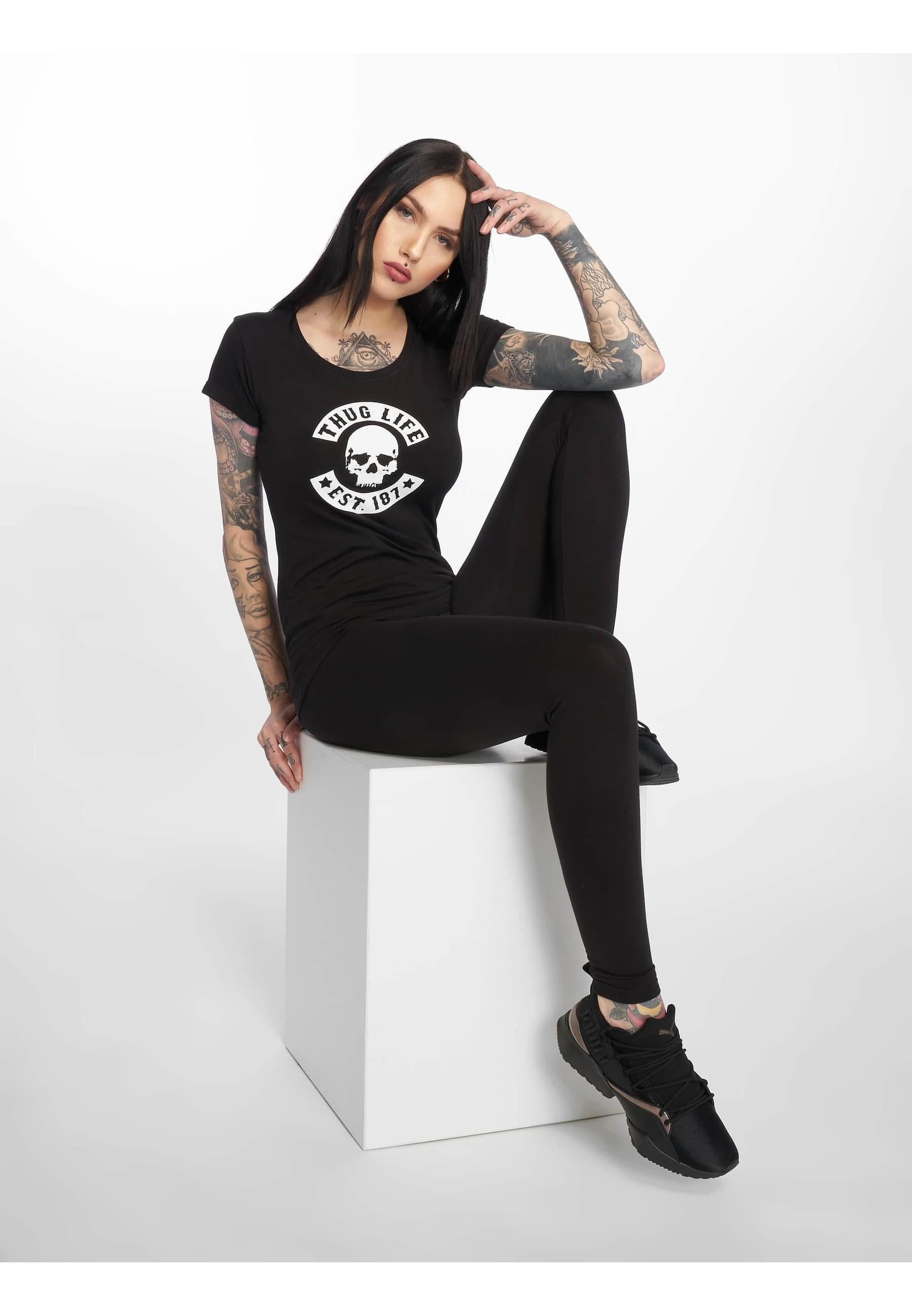 Thug Life T-Shirt »Thug Life Damen Queen T-Shirt«, (1 tlg.)
