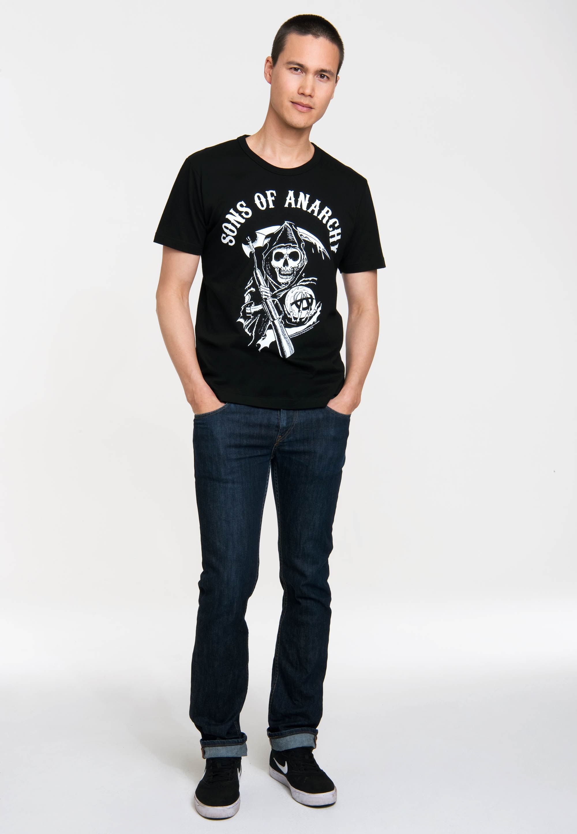 mit Sons of | ▷ of bestellen T-Shirt BAUR Anarchy LOGOSHIRT Anarchy-Print Logo«, »Sons