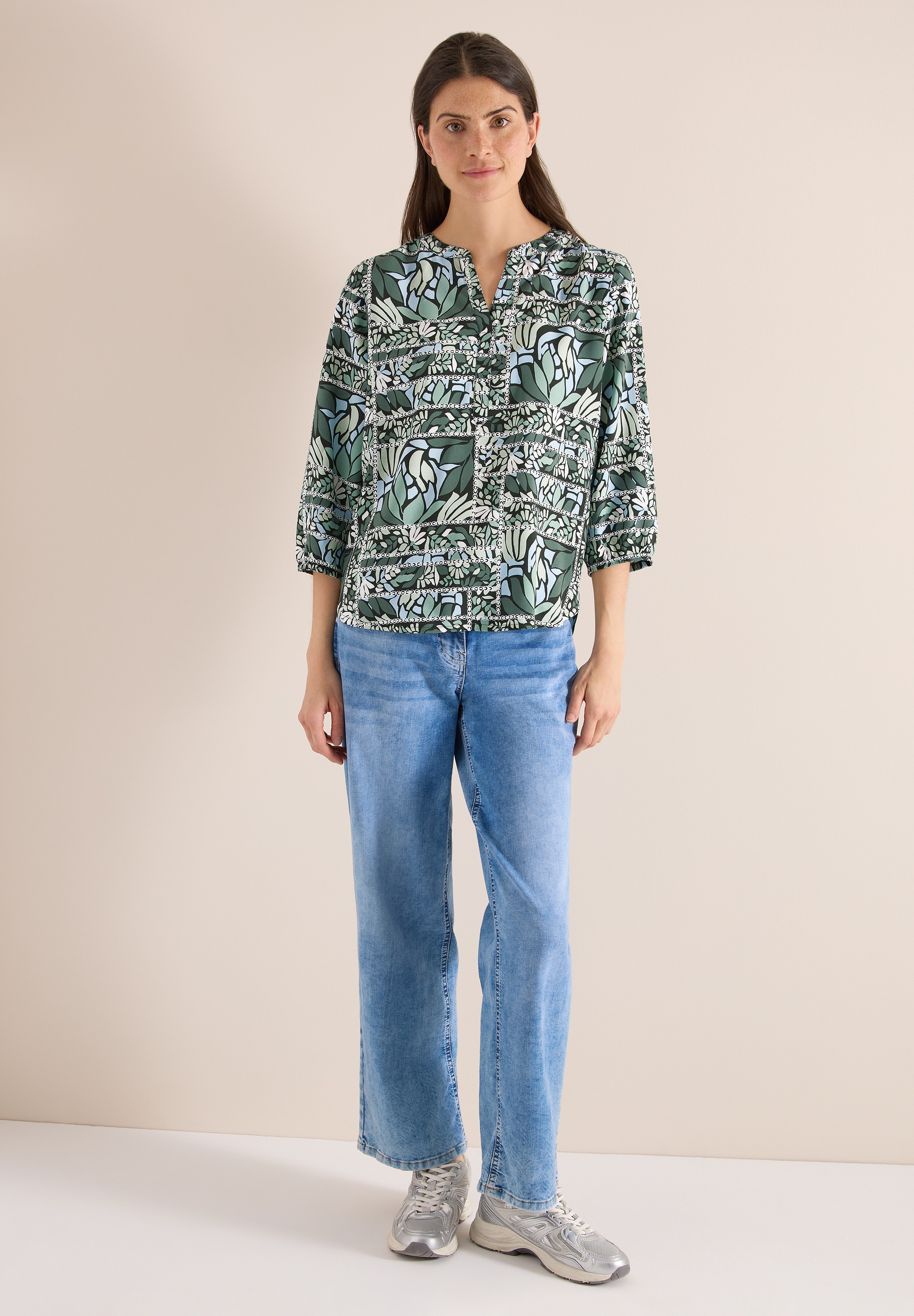 Cecil Klassische Bluse mit 3/4 Ärmeln