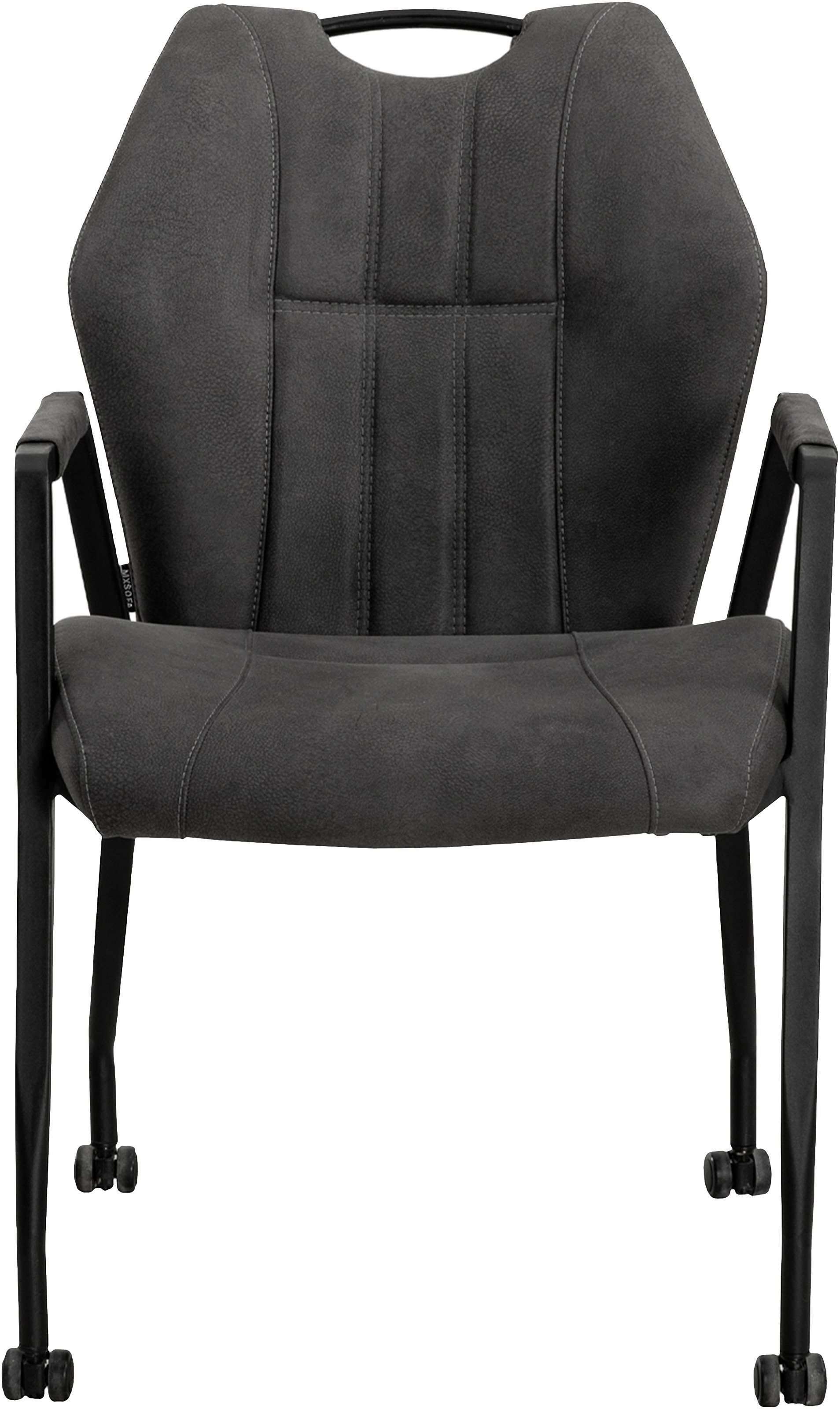 OMG Design Armlehnstuhl "Point" (Set) 2 Stk. Stoff Esszimmerstuhl mit Rolle günstig online kaufen