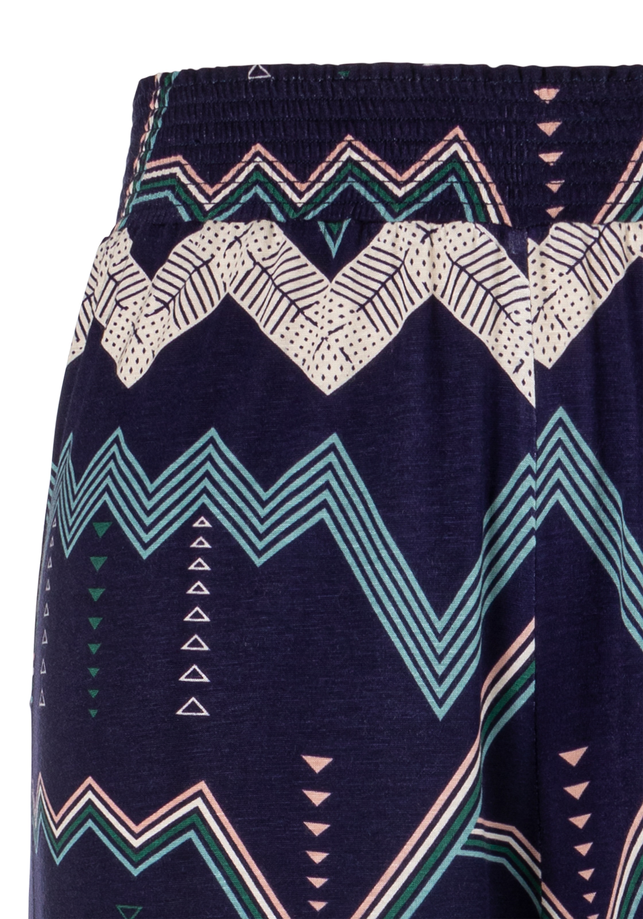 LASCANA Pyjamahose, mit grafischem Zick-Zack Muster