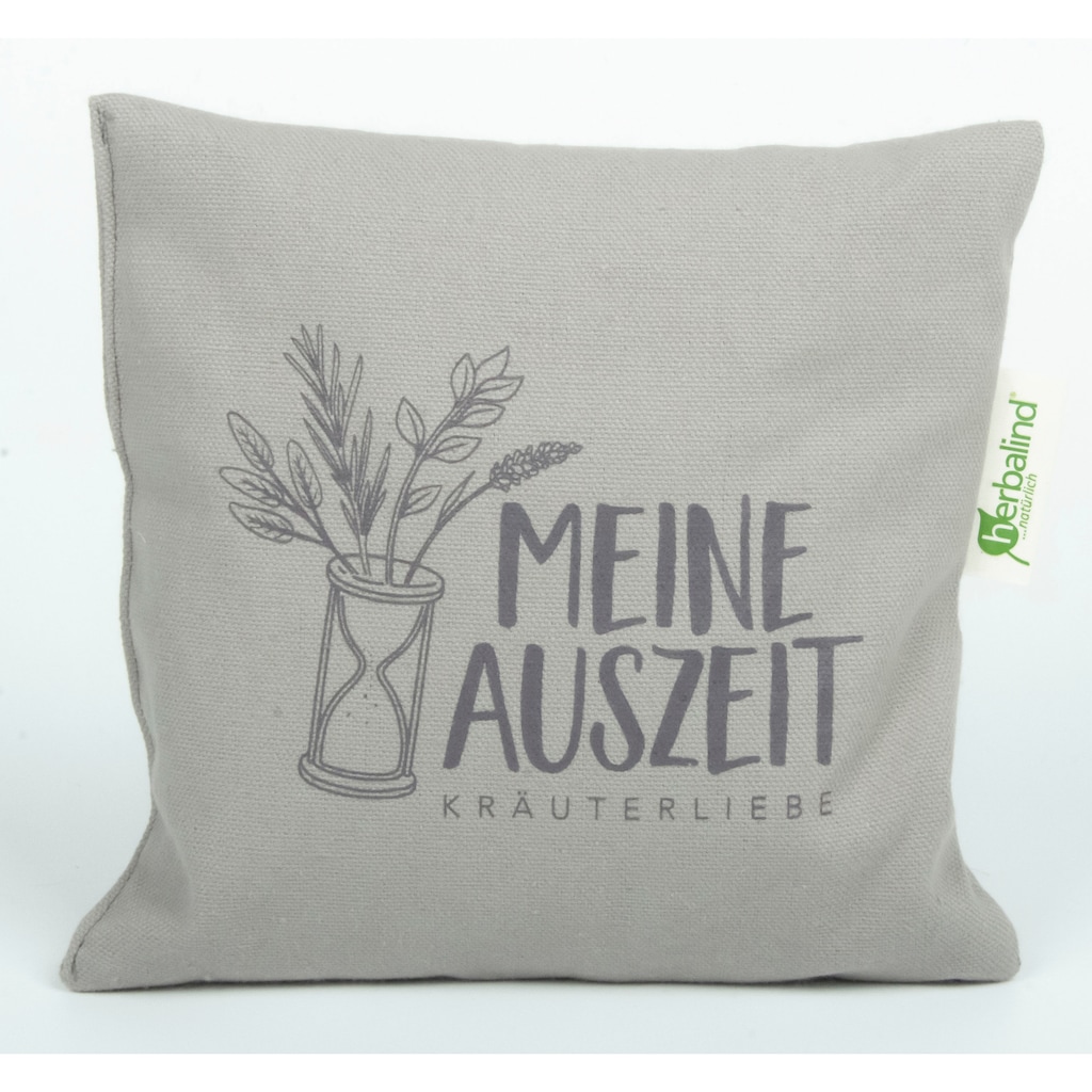 herbalind Kräuterkissen »MEINE AUSZEIT Taupe«, (1 tlg.)