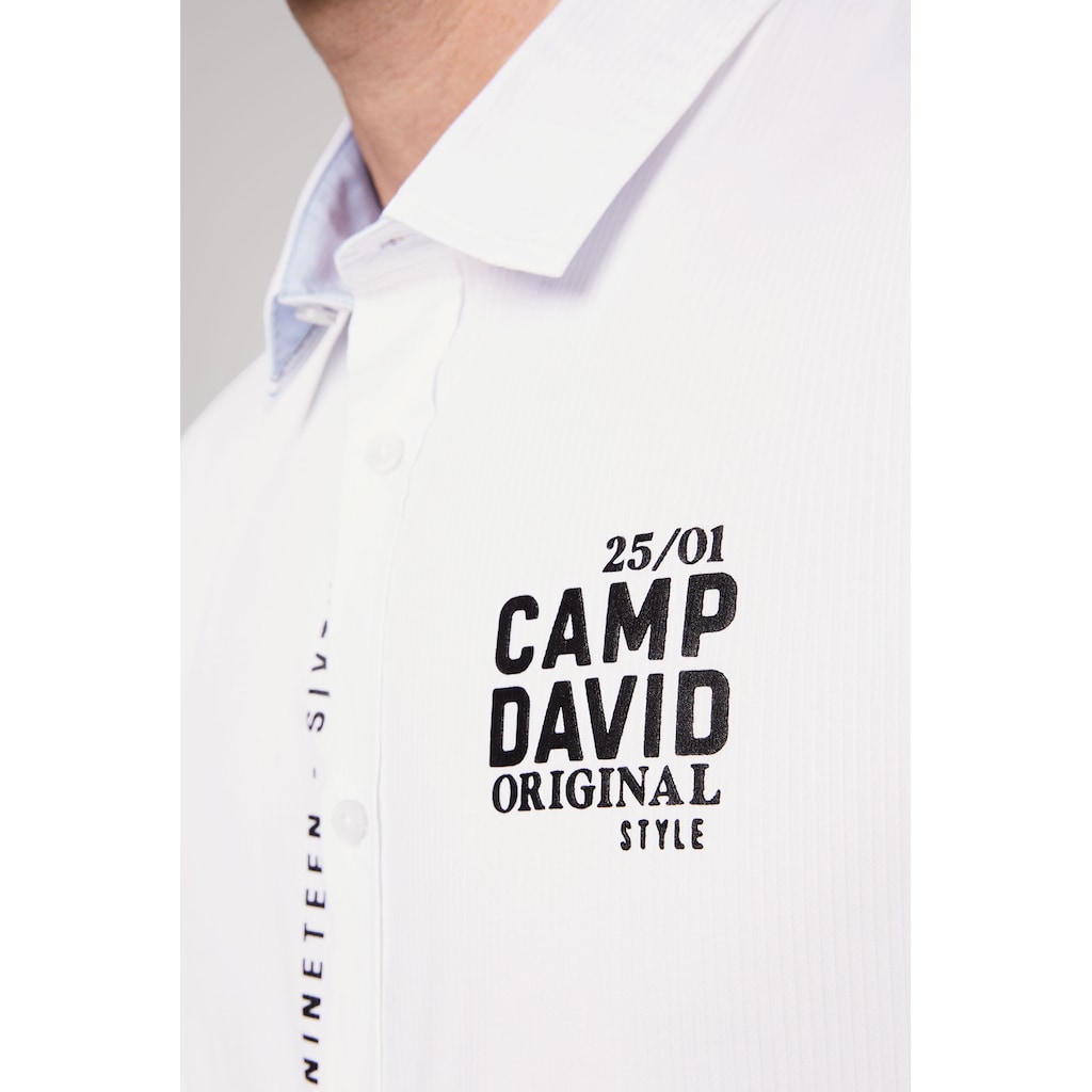 CAMP DAVID Langarmhemd