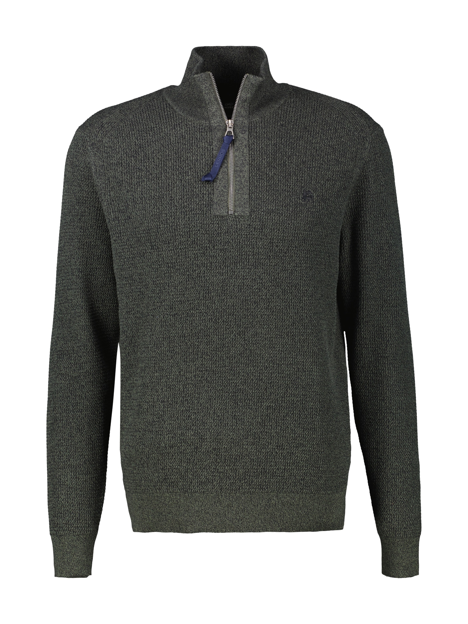 LERROS Strickpullover, mit Troyer-Reißverschluss, Stehkragen