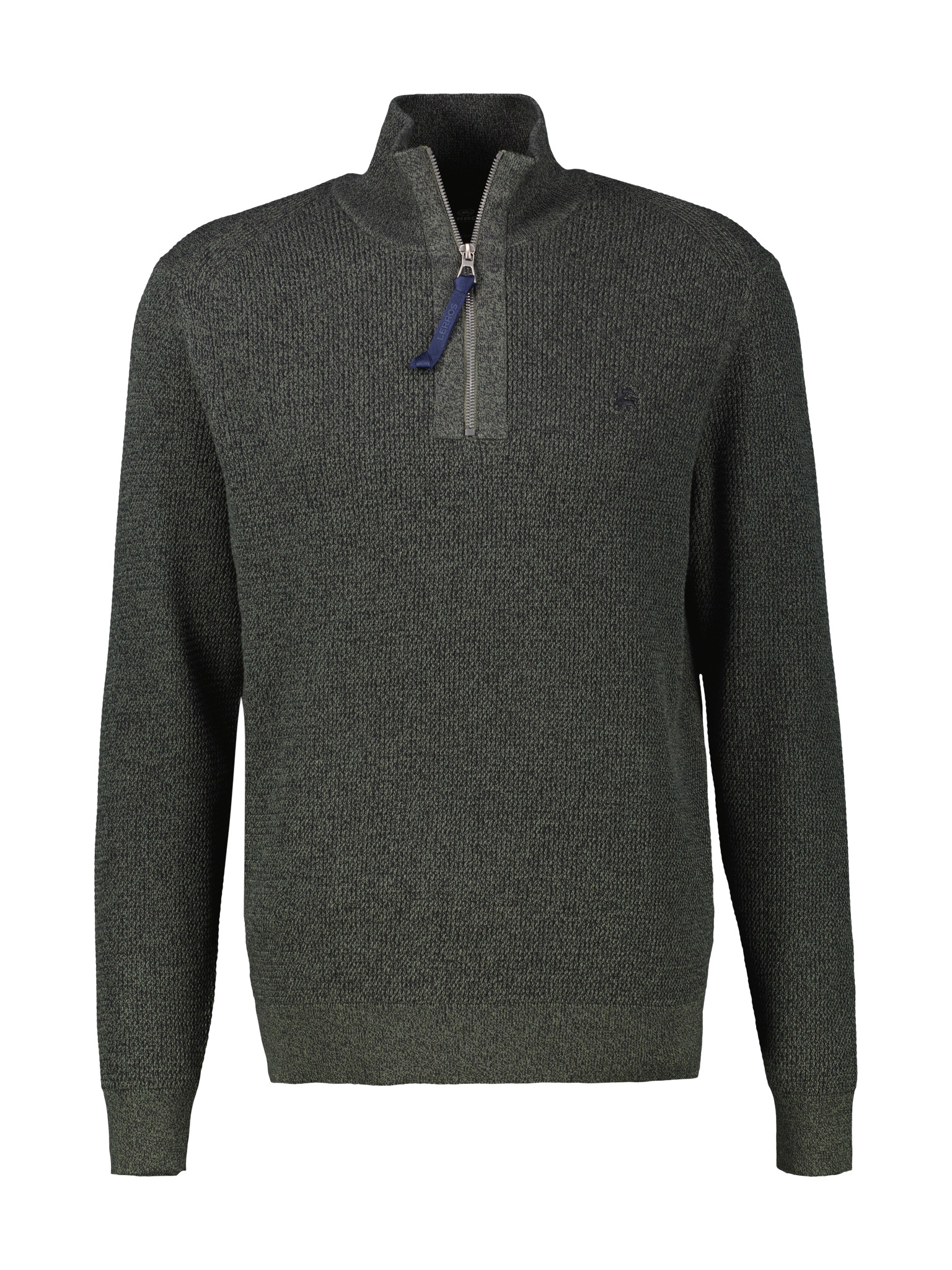 Thumbnail - LERROS Strickpullover mit Troyer-Reißverschluss, Stehkragen