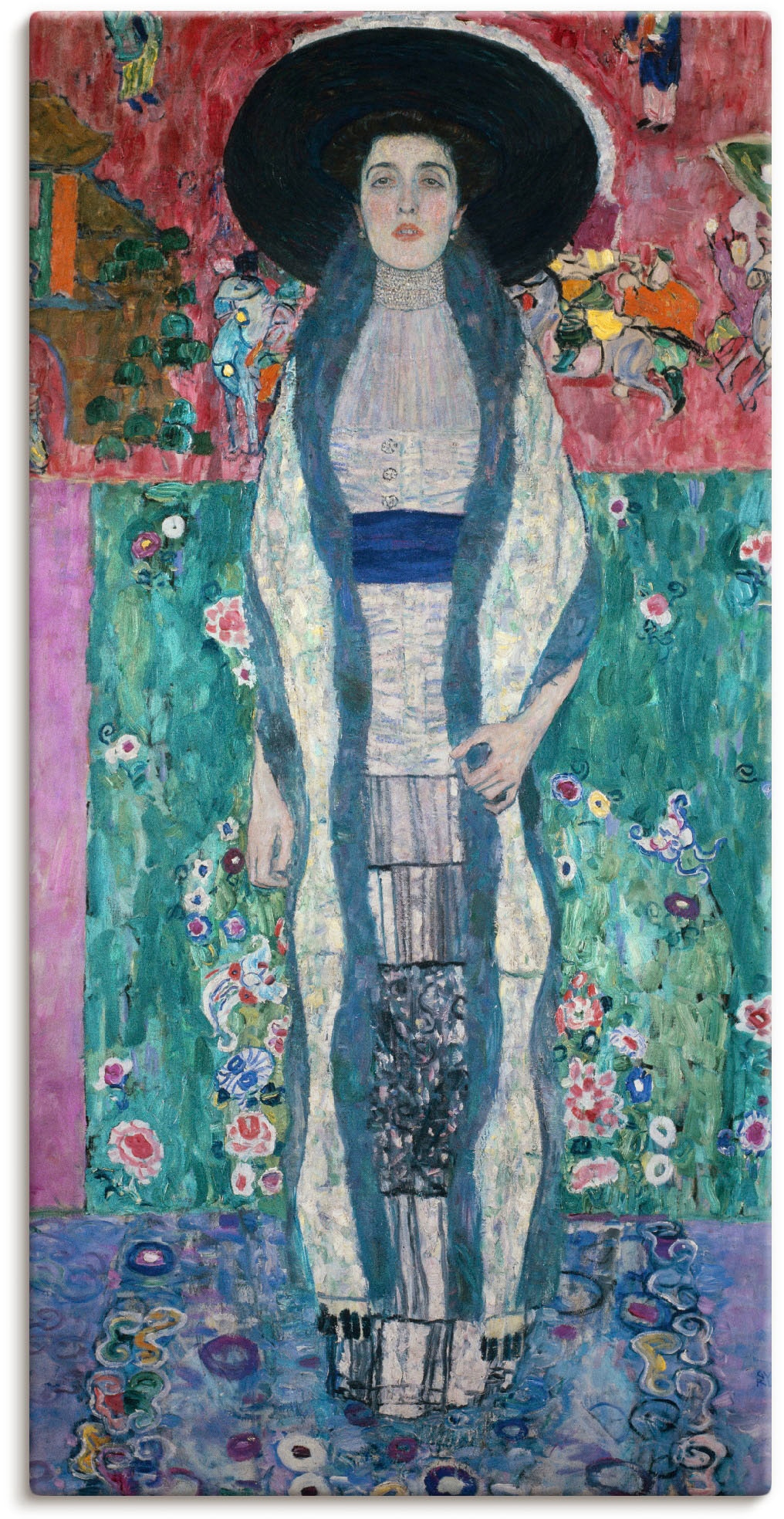 Artland Leinwandbild "Bildnis Adele Bloch-Bauer II. 1912", Frau, (1 St.), auf Keilrahmen gespannt