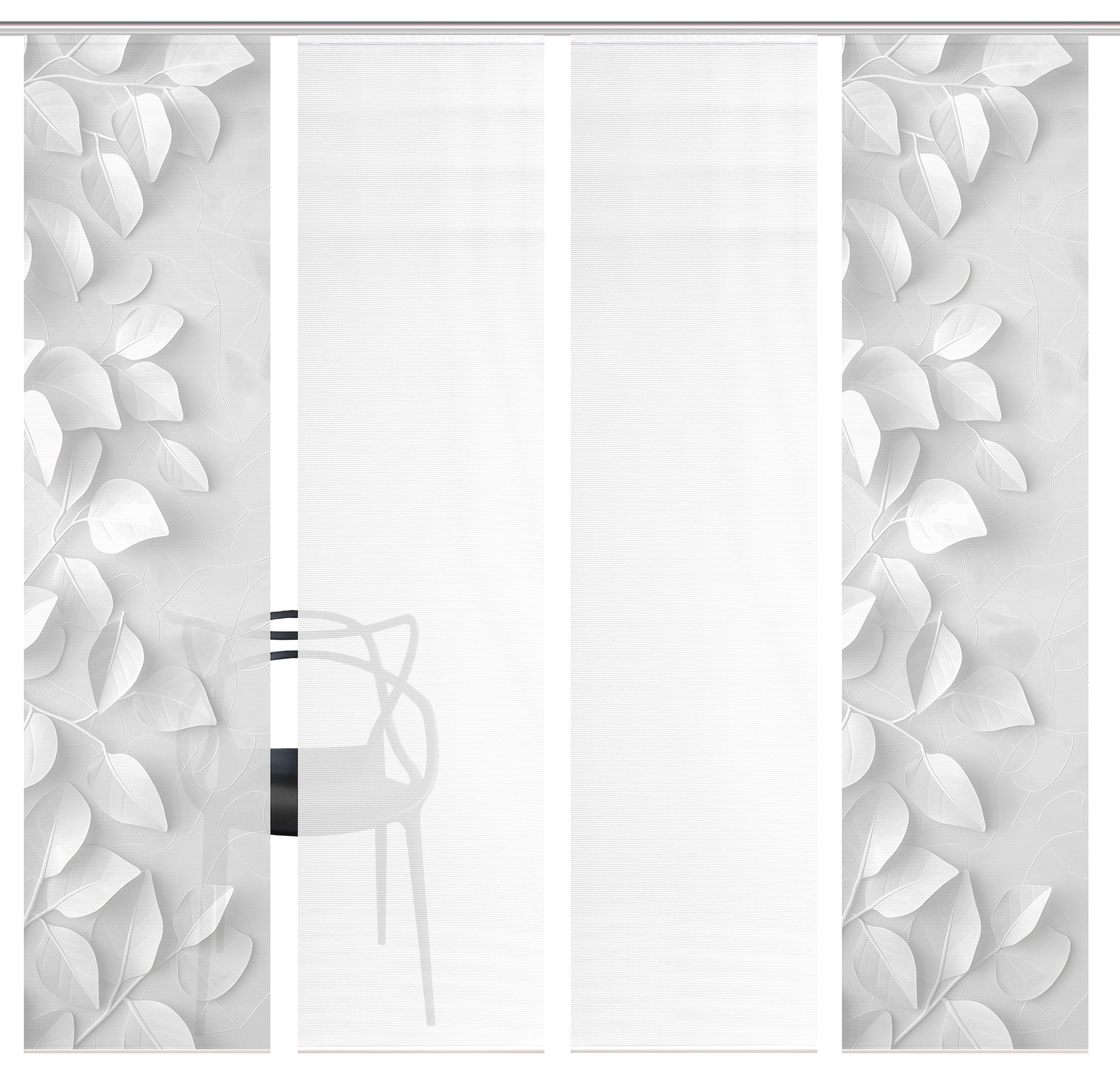 Vision S Schiebegardine "RIXA" Paneelwagen 4 Stk. tlg. Schiebevorhang,Bambu günstig online kaufen