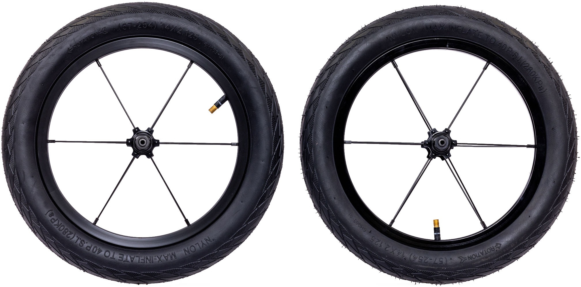 PUKY Kinderfahrzeug-Räder "DOWN-SIZE KIT 12"", schwarz, Räder