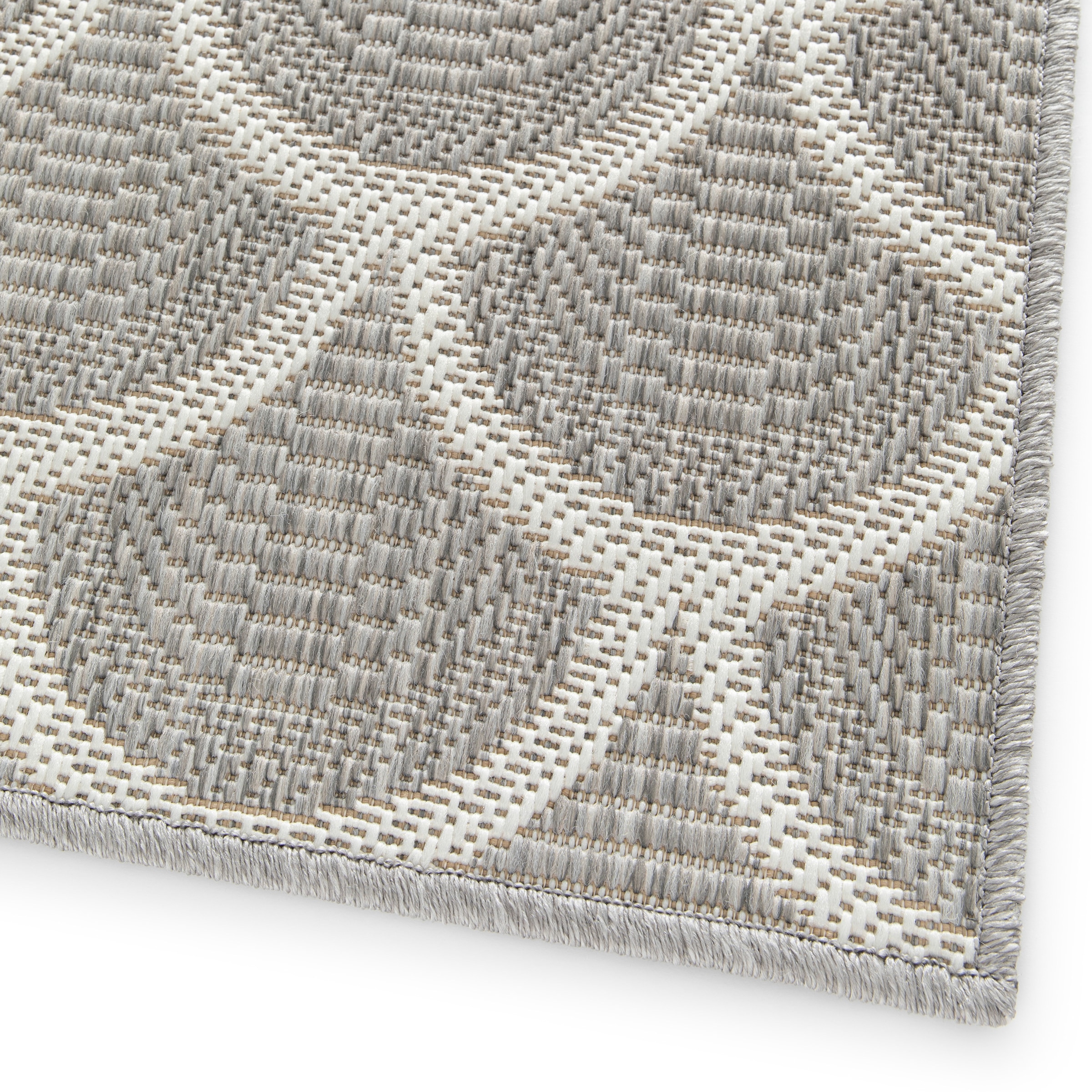 Primaflor-Ideen in Textil Teppich »Outdoorteppich RENEW - Arcs«, rechteckig, 4 mm Höhe, Flachgewebe, boho, In- und Outdoor geeignet, Balkon & Terrasse