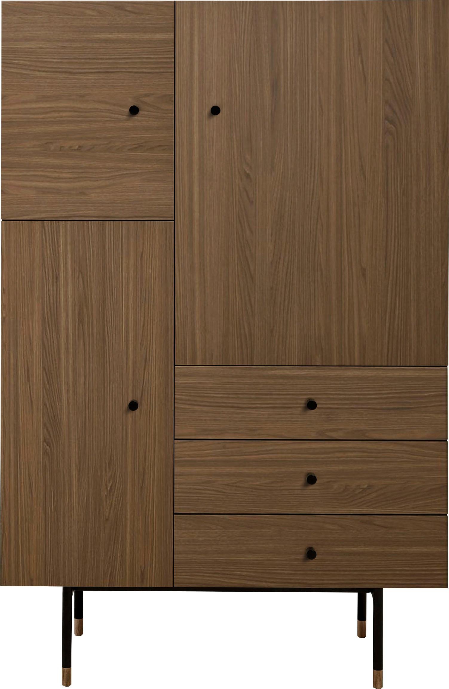 Woodman Highboard "Jugend Kommode", Stauraumschrank mit Holzfurnier aus Eic günstig online kaufen