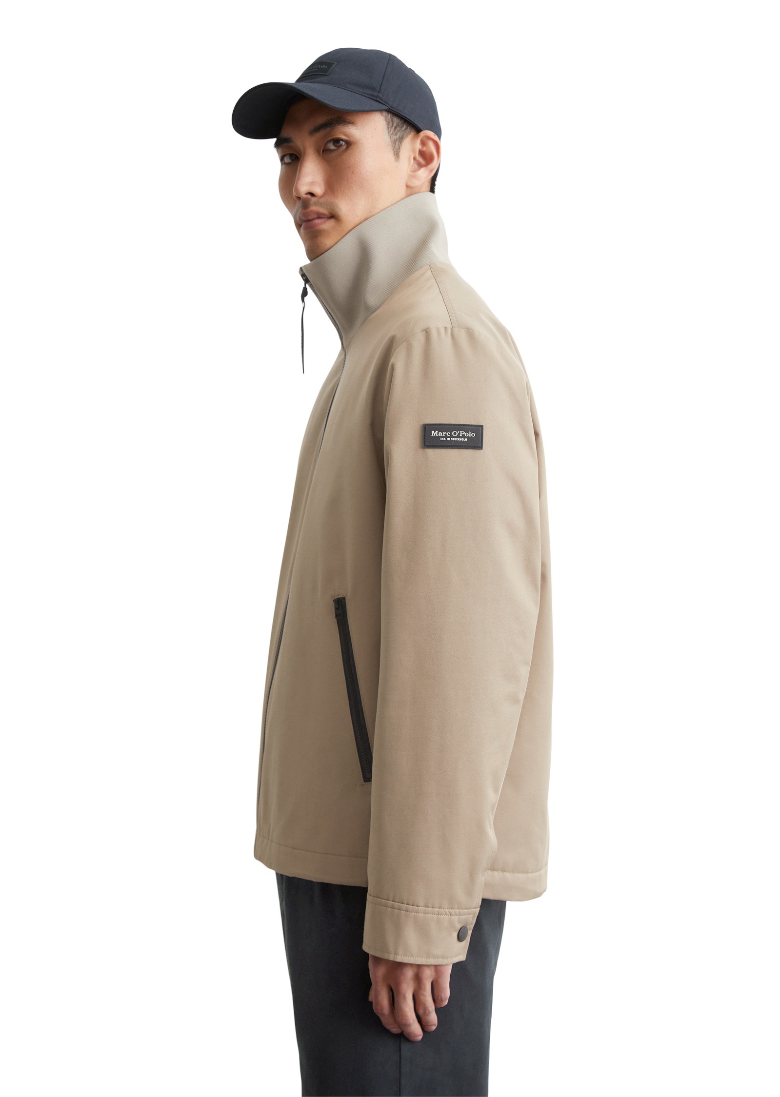 Marc O'Polo Outdoorjacke »aus wasserabweisendem Micro-Twill«, ohne Kapuze