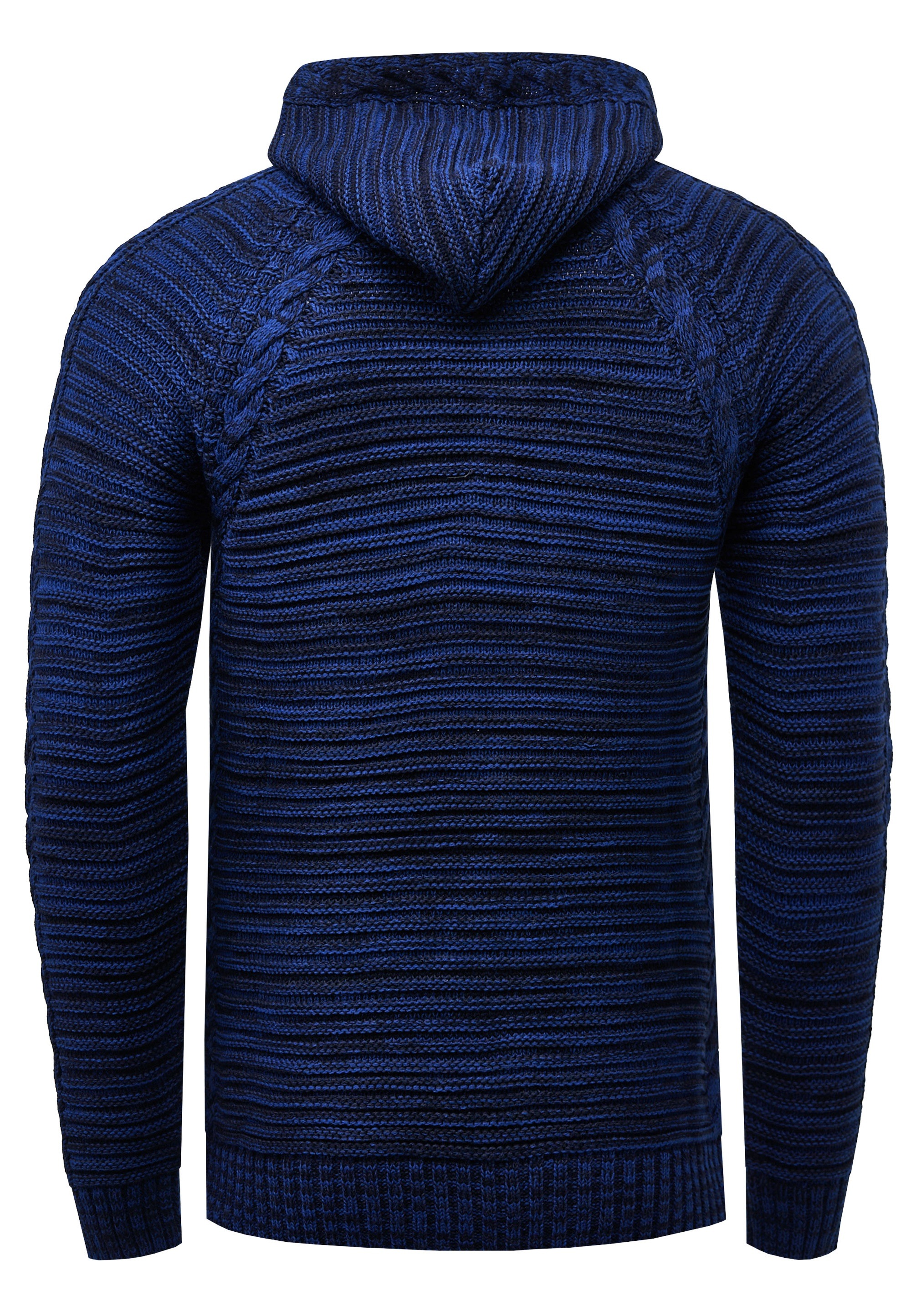 Rusty Neal Kapuzensweatshirt, mit modischer Knopfleiste