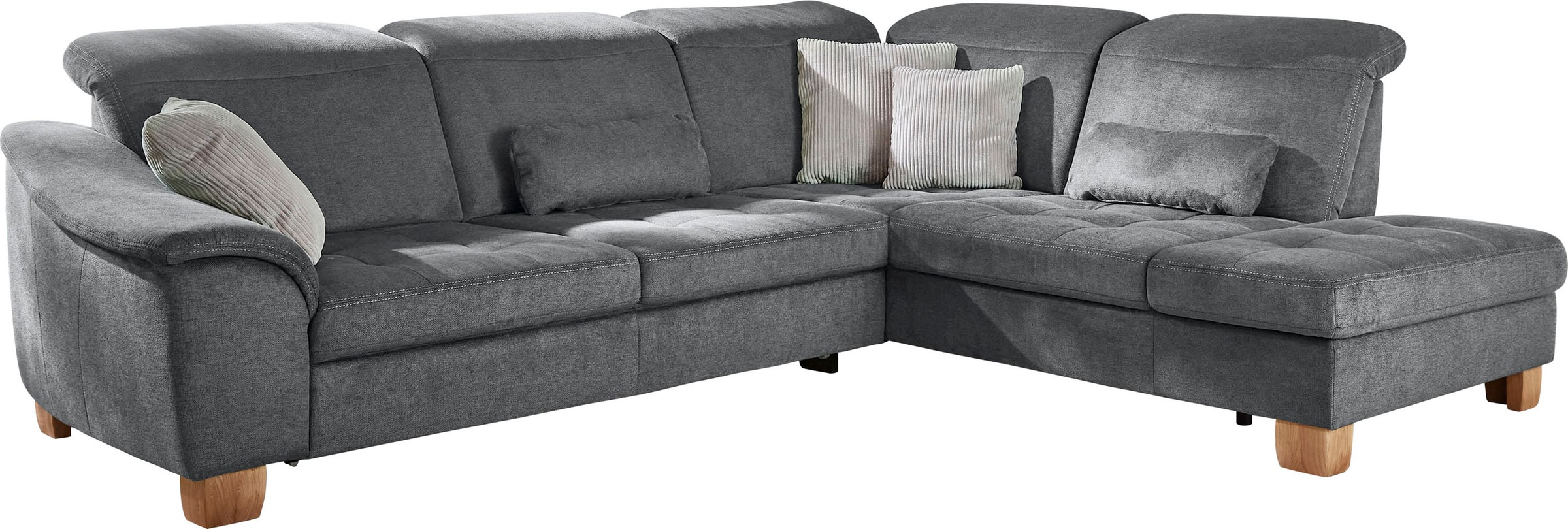 Die PlanBar Ecksofa "PP-LA23145" inkl. Kopfpolsterverstellung, Federkernpol günstig online kaufen