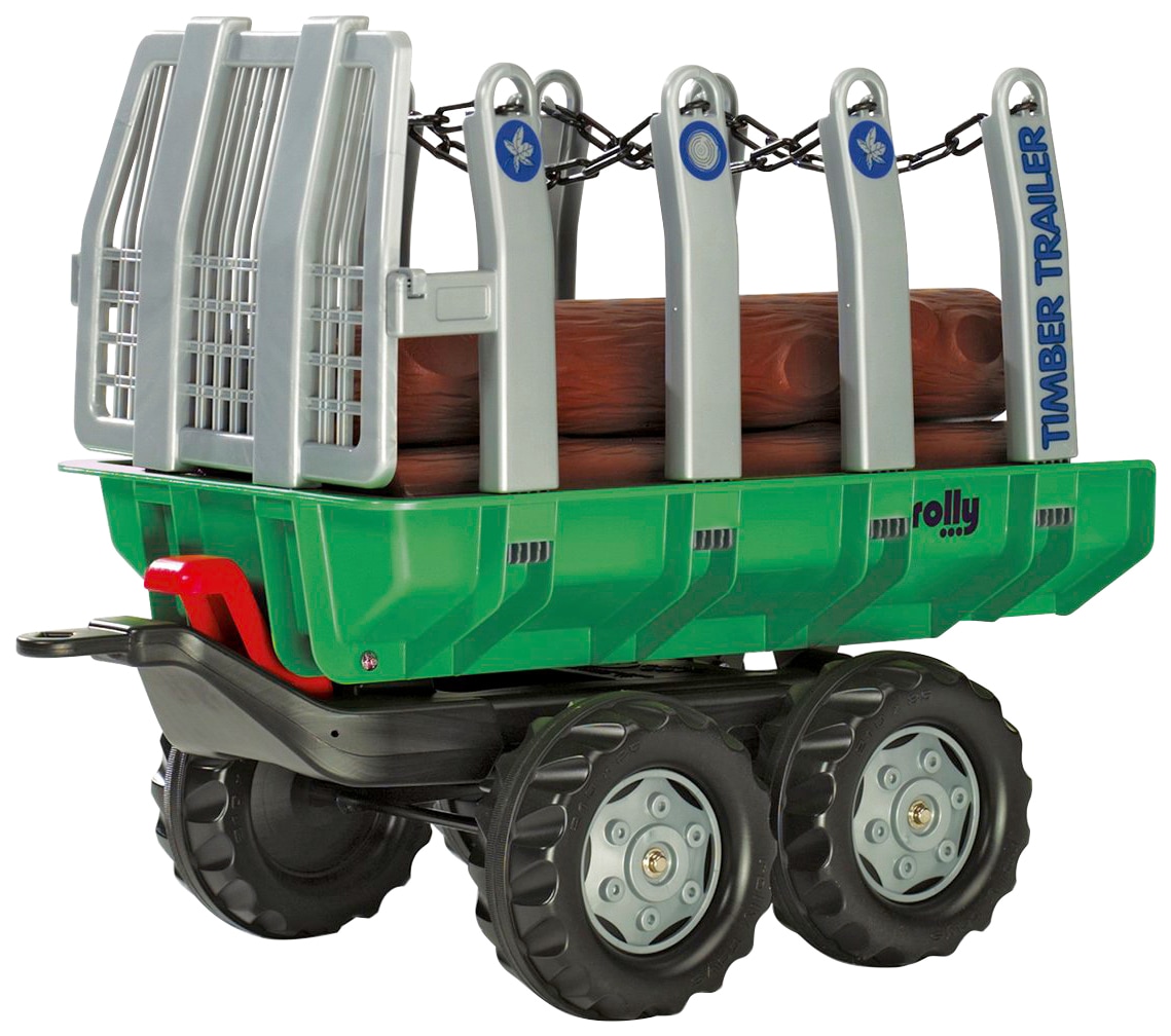 Rolly Toys Kinderfahrzeug Anh Nger Timber Trailer F R Trettraktoren