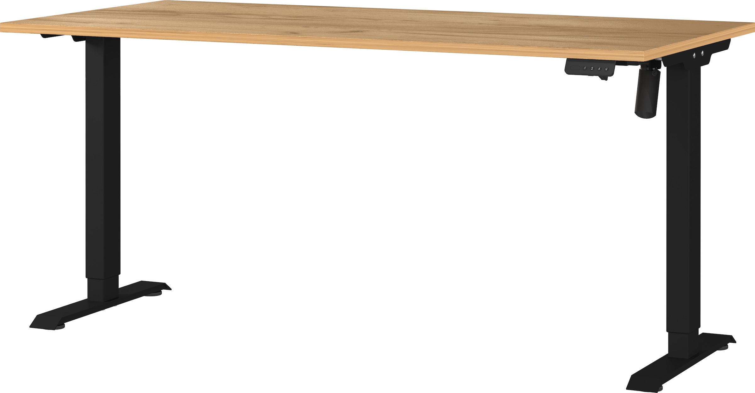 GERMANIA Schreibtisch "Boras" Breite 120/140/160/180 cm, Metallgestell, elektrisch höhenverstellbar