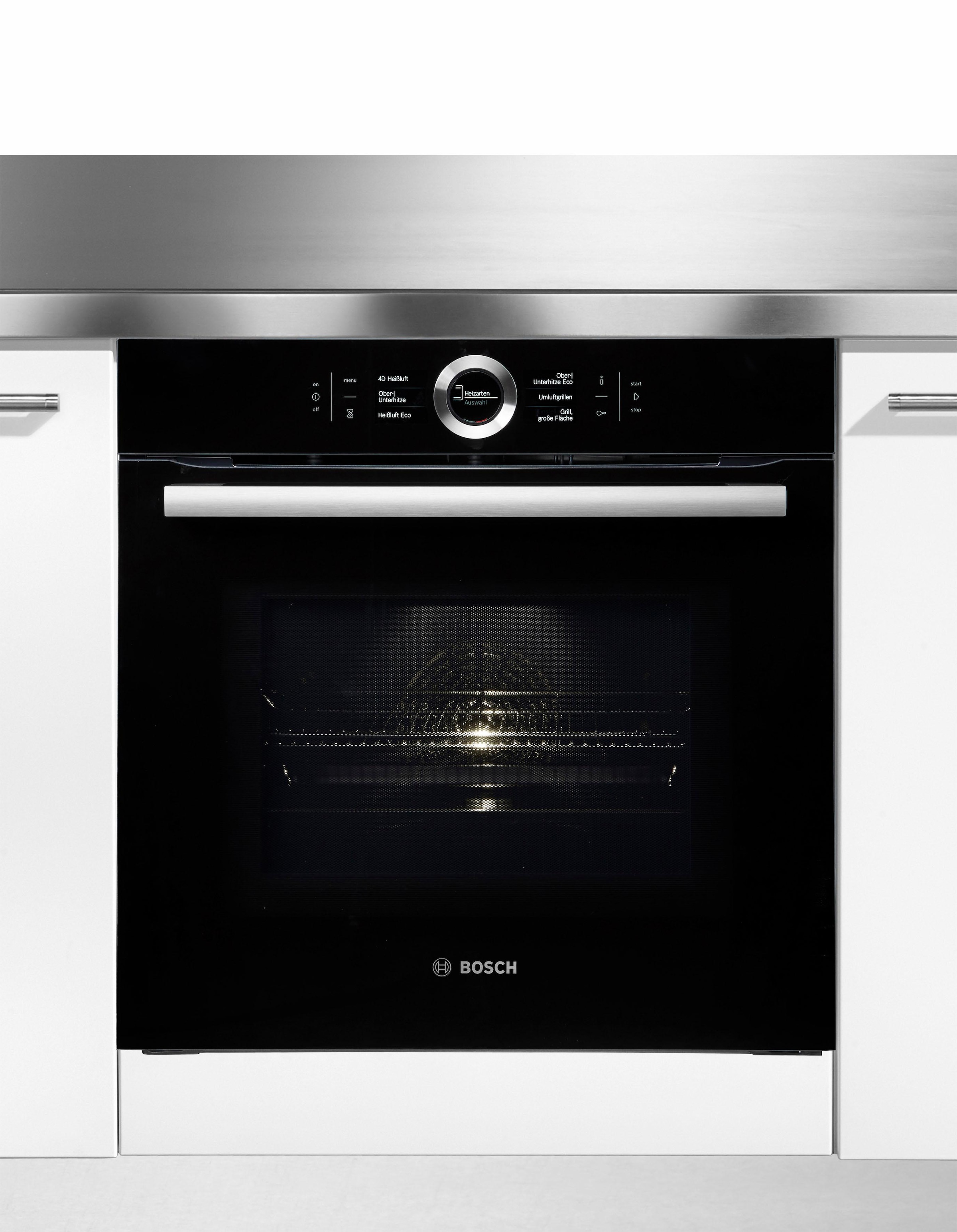 BOSCH Backofen mit Mikrowelle  »HMG6764B1«, mit 1-fach-Teleskopauszug, Pyrolyse-Selbstreinigung