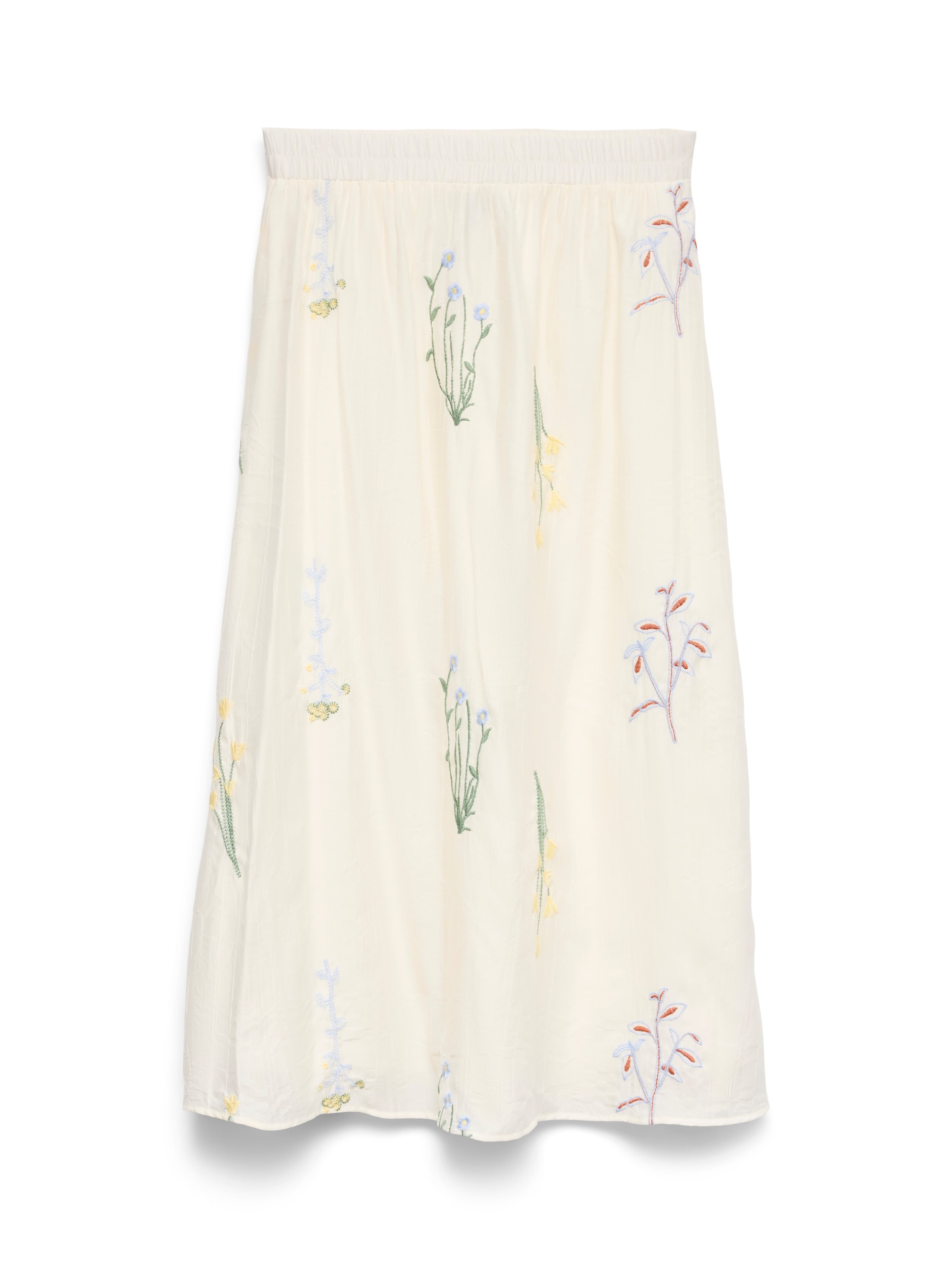 Vero Moda Sommerrock »VMLINA HW 7/8 EMB SKIRT WVN« Viskosemischung, normal geschnitten, mit Stickerei