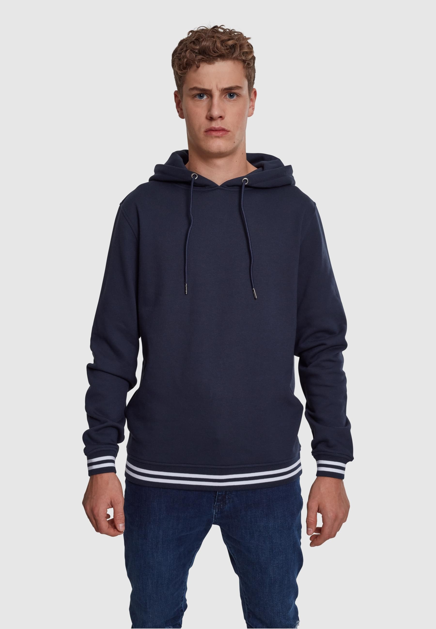 URBAN CLASSICS Sweatshirt »Urban Classics Herren College Sweat Hoody«, (1 tlg.)