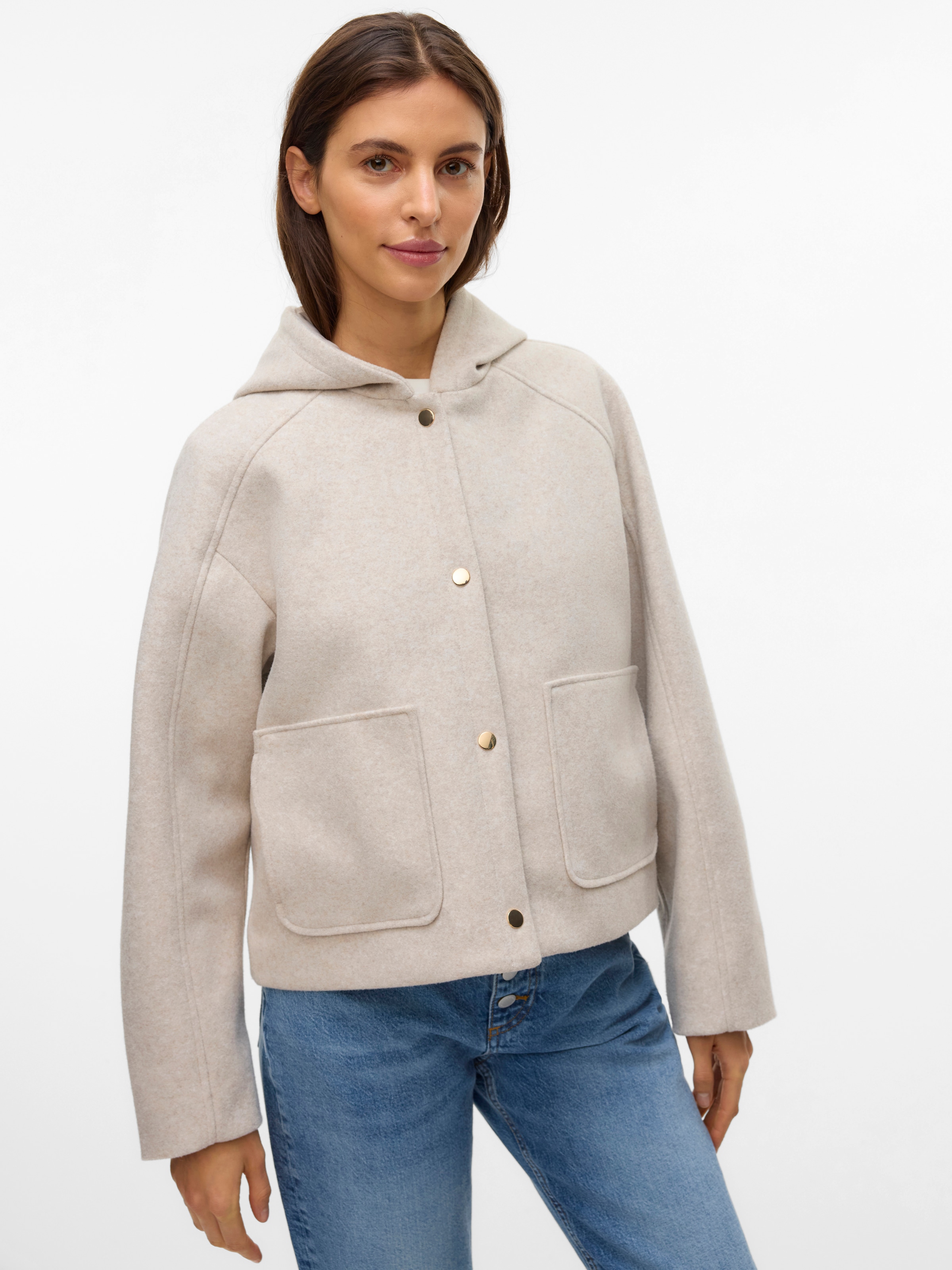 Vero Moda Kurzjacke "VMFORTUNEROME SHORT JACKET GA BOO", mit Kapuze günstig online kaufen