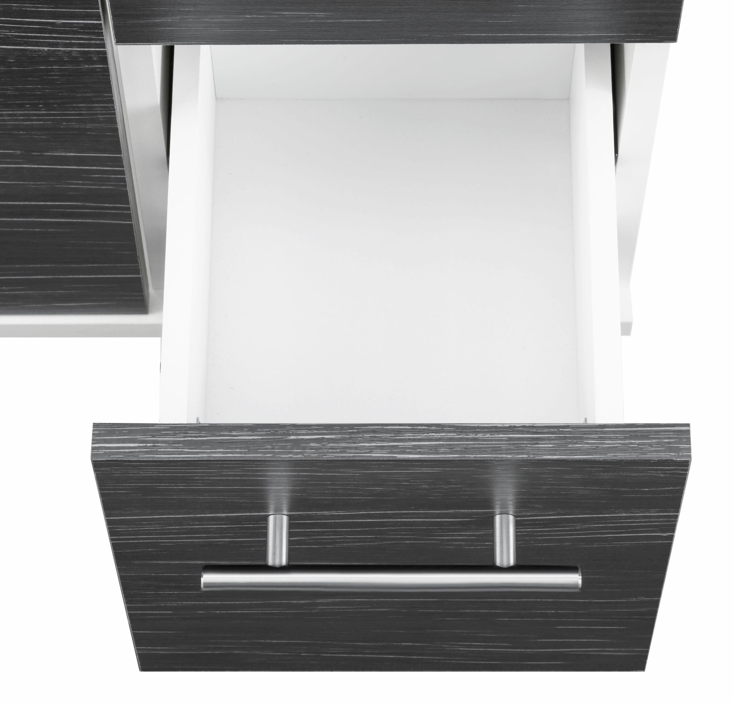welltime Waschbeckenunterschrank »Emmi, Breite 65 cm made in Germany«, Siphonausschnitt, Metallbeschläge
